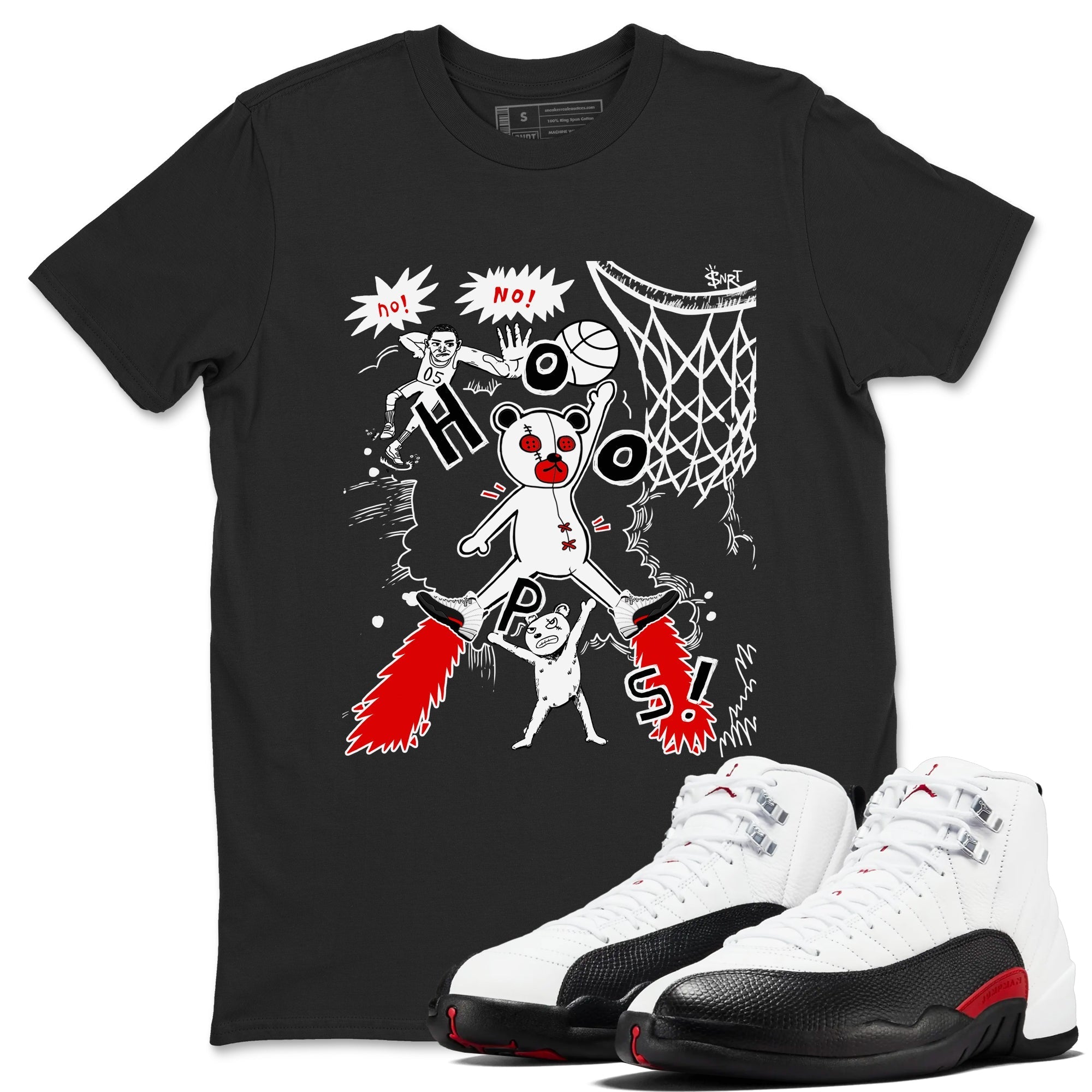Stop The Bear snkmatch Tees - Air Jordan 12 Taxi Flip