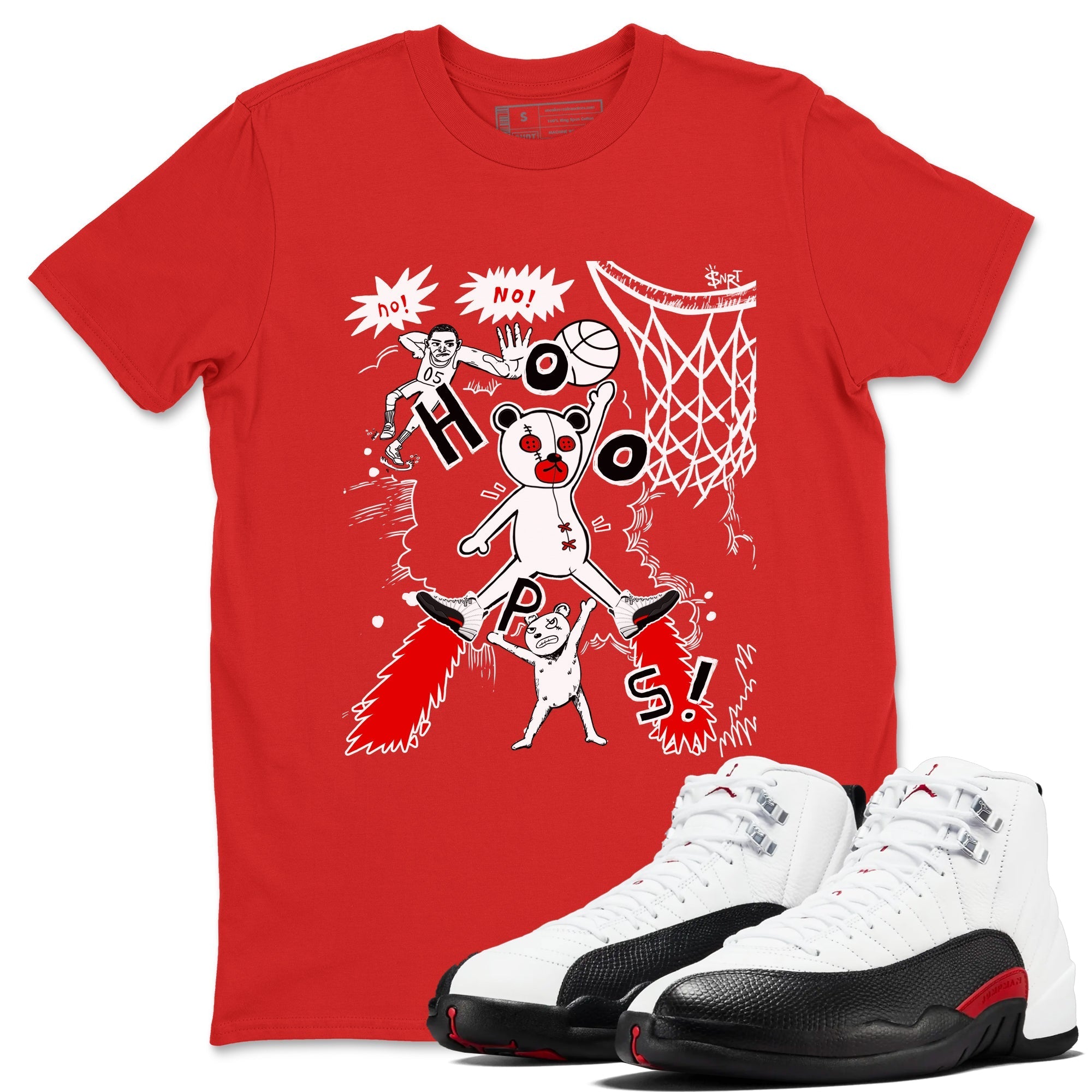 Stop The Bear snkmatch Tees - Air Jordan 12 Taxi Flip