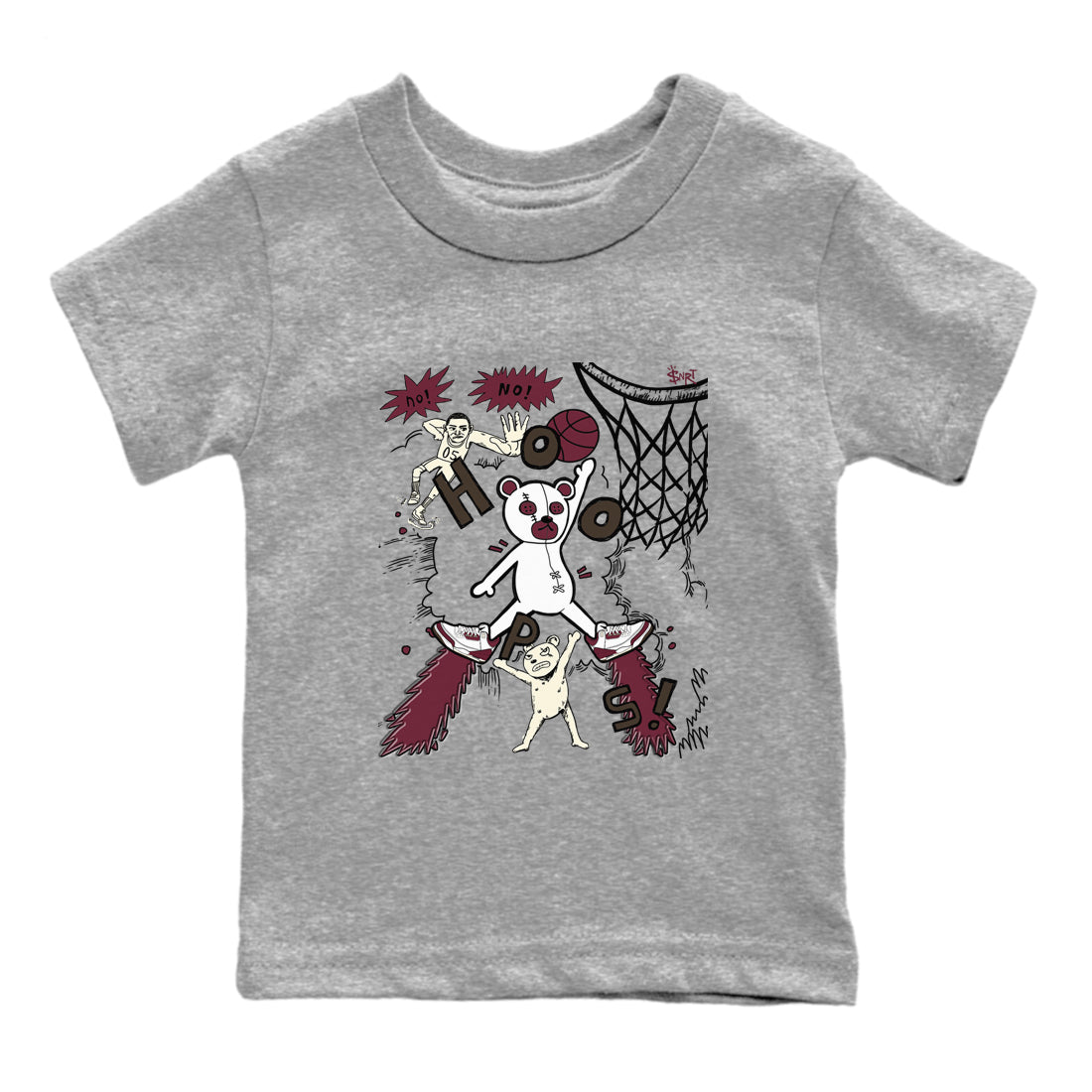 Stop The Bear snkmatch Tees Kids - Air Jordan 3 A Ma Maniere x Burgundy Crush