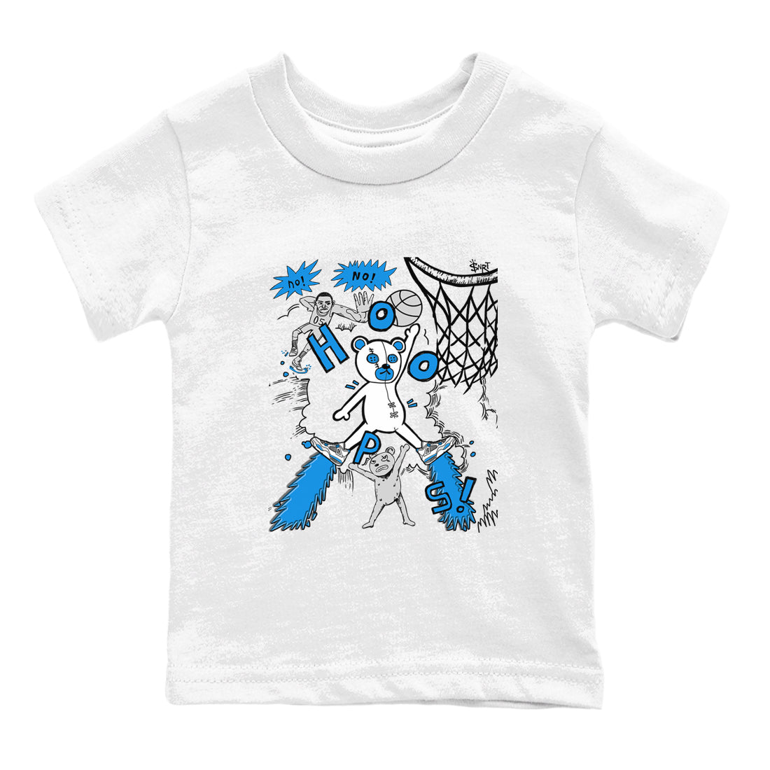 Stop The Bear snkmatch Tees Kids - Air Jordan 4 Military Blue