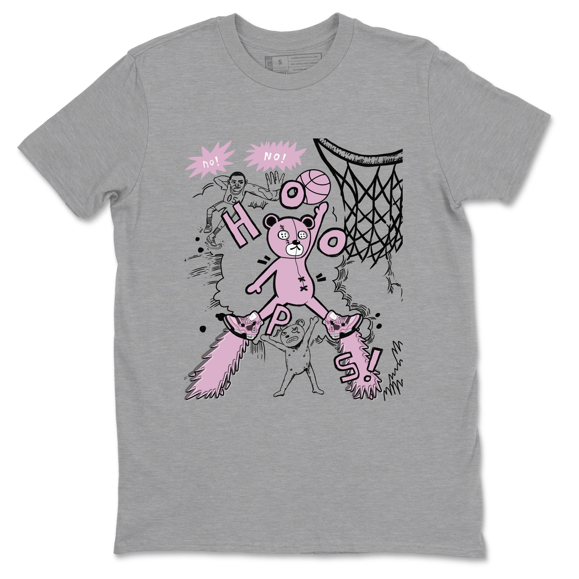 Stop The Bear snkmatch Tees - Air Jordan 4 Orchid