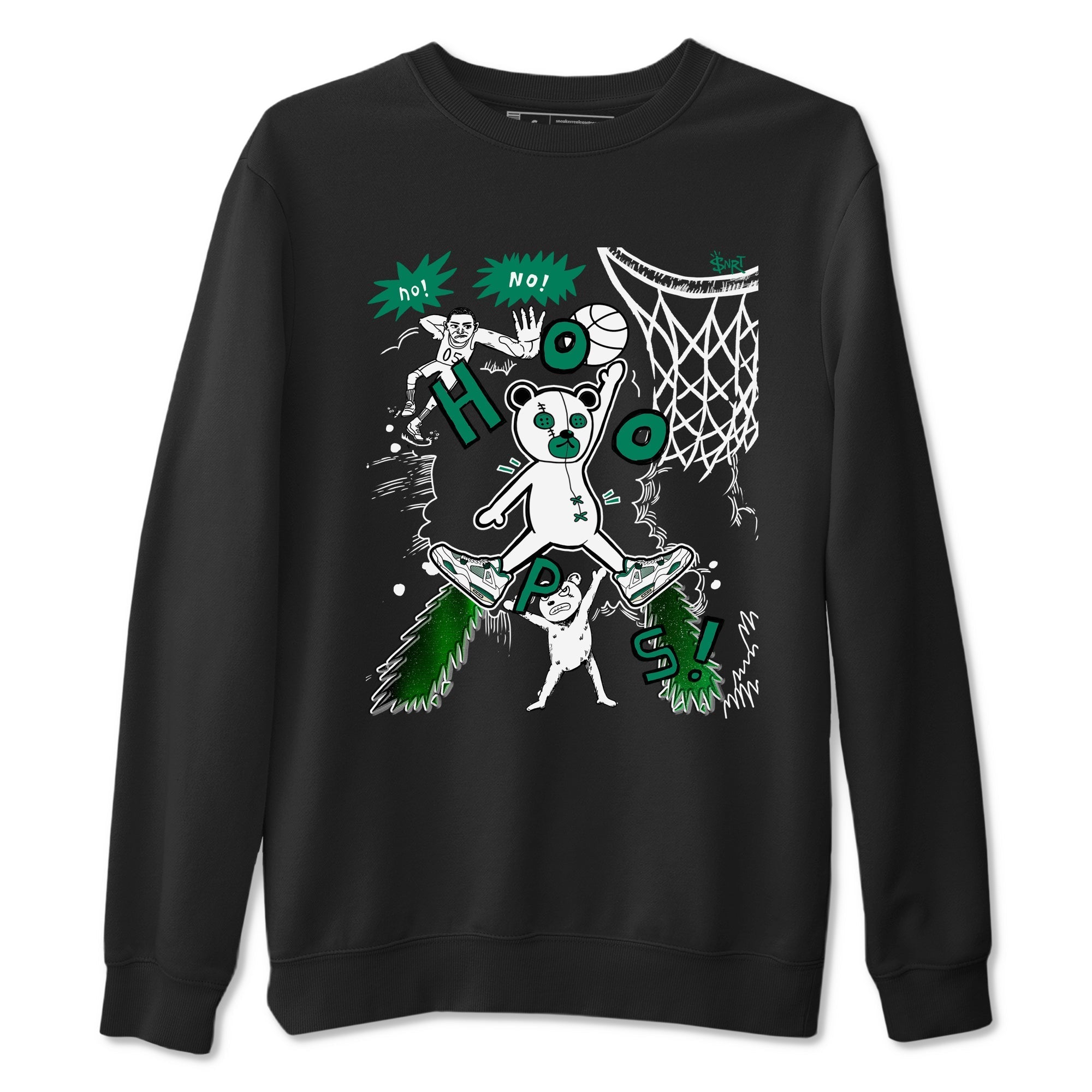 Stop The Bear snkmatch Tees - Air Jordan 4 Oxidized Green