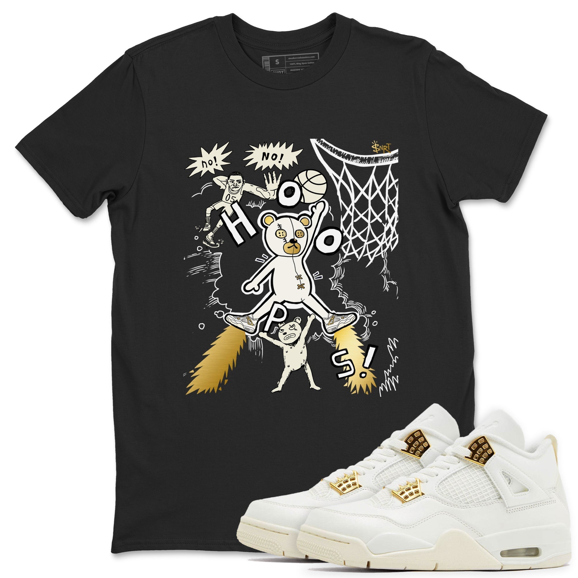 Stop The Bear snkmatch Tees - Air Jordan 4 Sail 2024