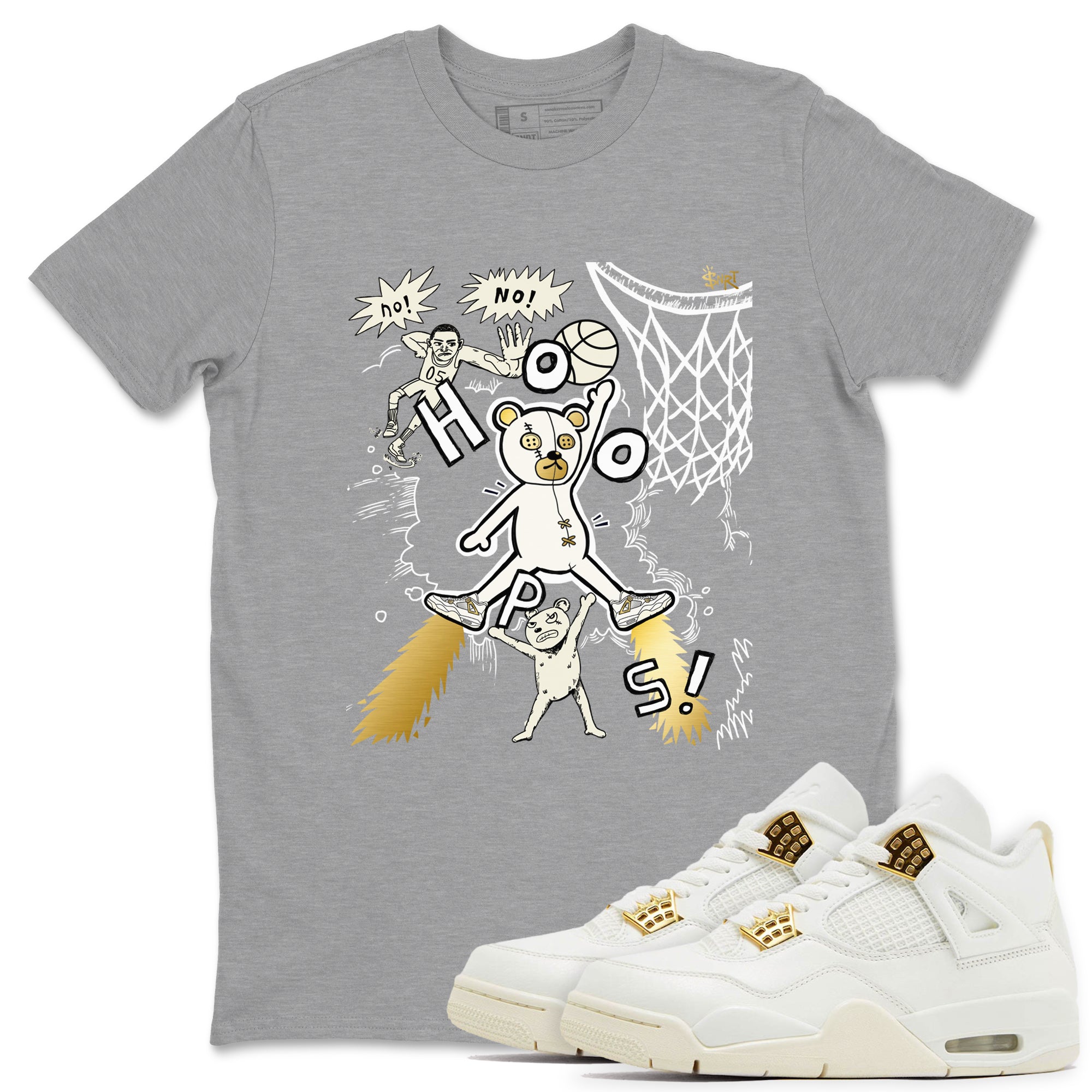 Stop The Bear snkmatch Tees - Air Jordan 4 Sail 2024
