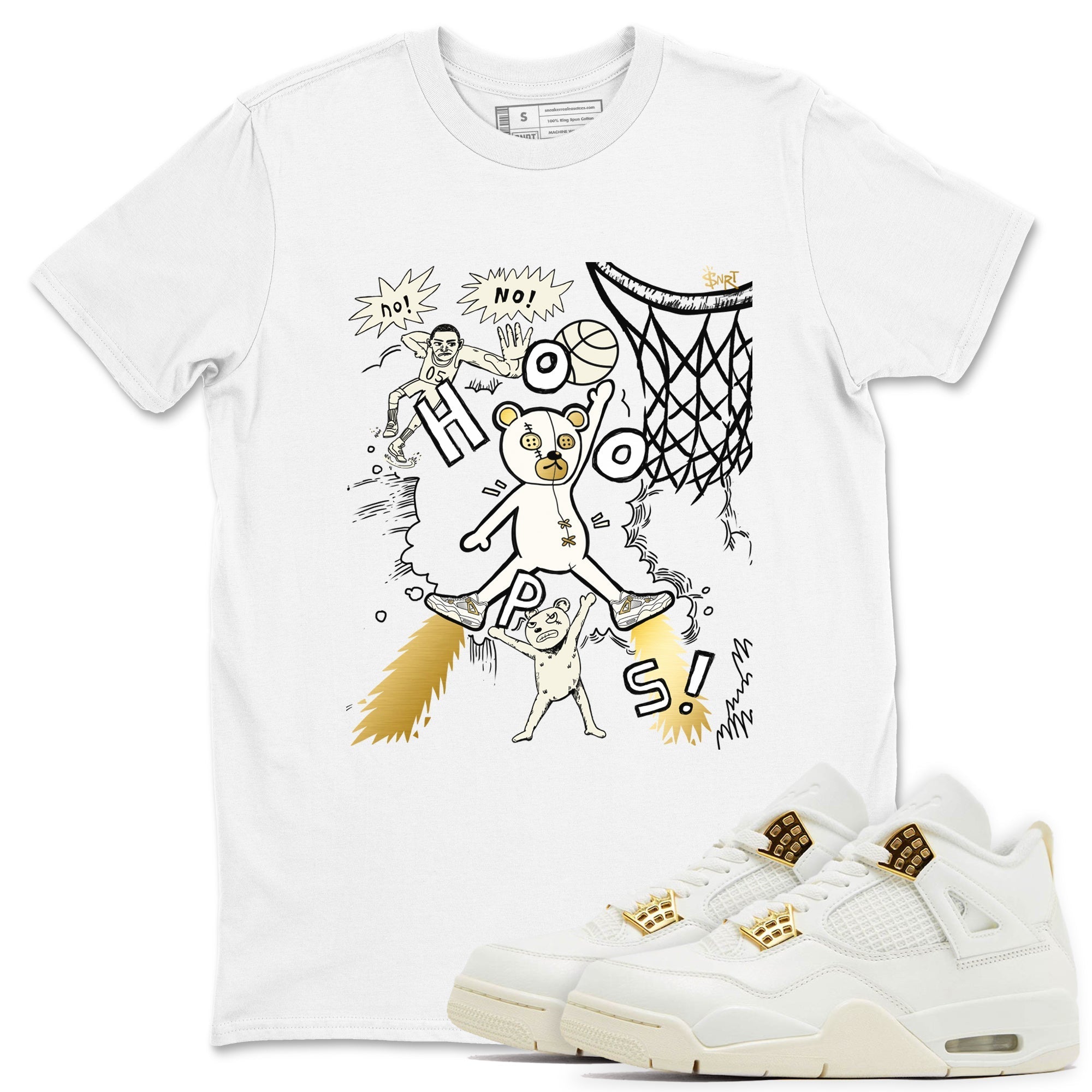 Stop The Bear snkmatch Tees - Air Jordan 4 Sail 2024