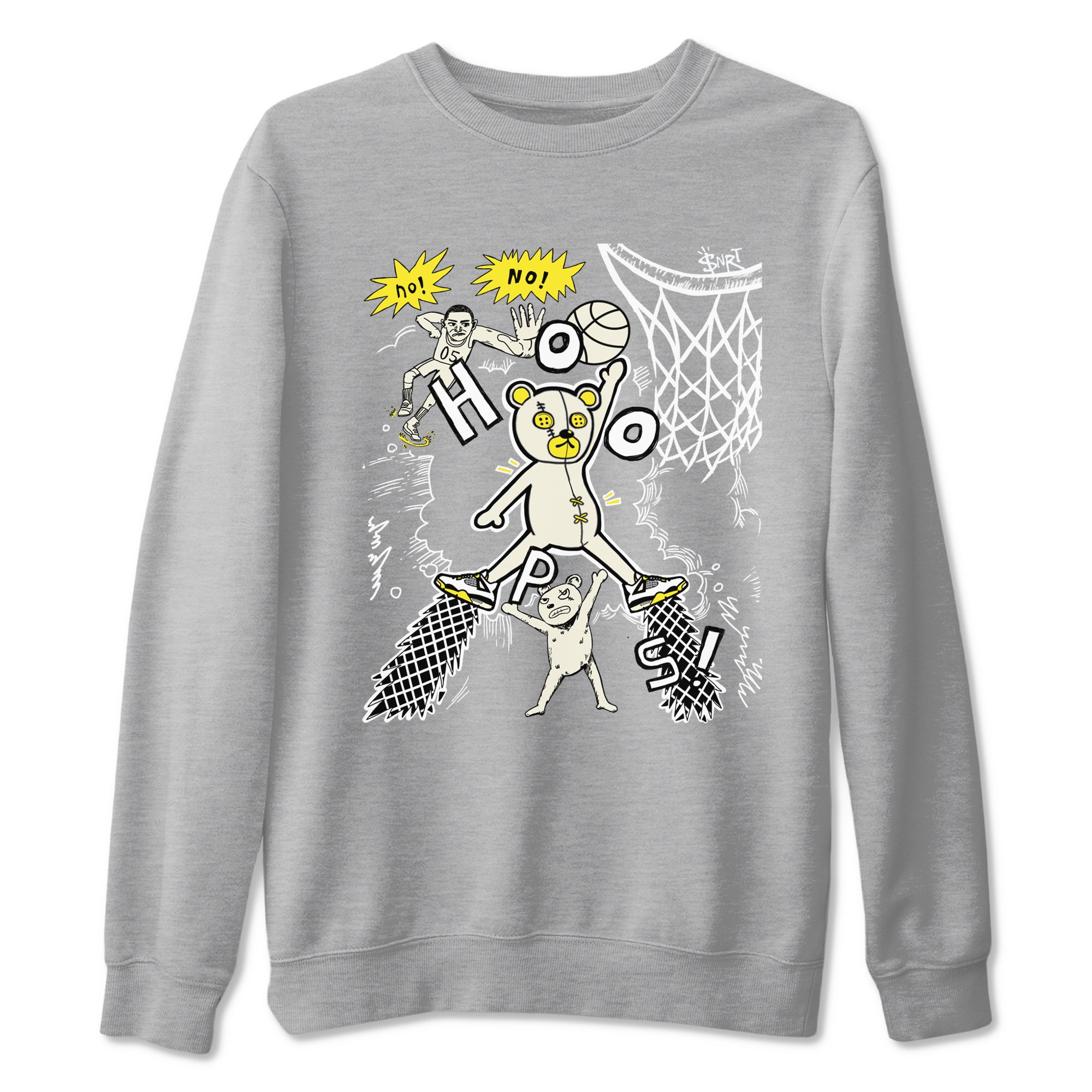 Stop The Bear snkmatch Tees - Air Jordan 4 Vivid Sulfur