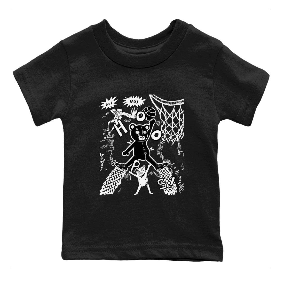 Stop The Bear snkmatch Tees Kids - Air Jordan 4 White Thunder