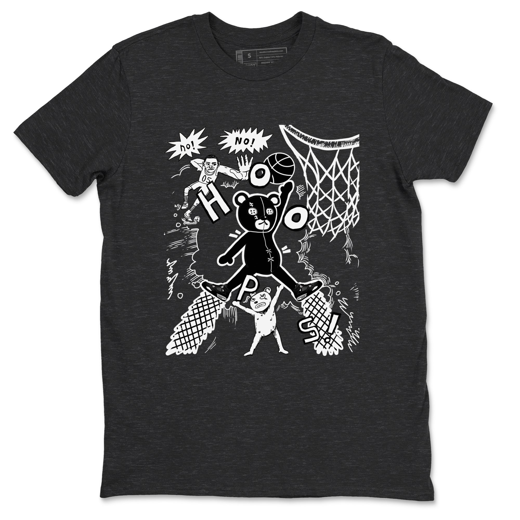 Stop The Bear snkmatch Tees - Air Jordan 4 White Thunder