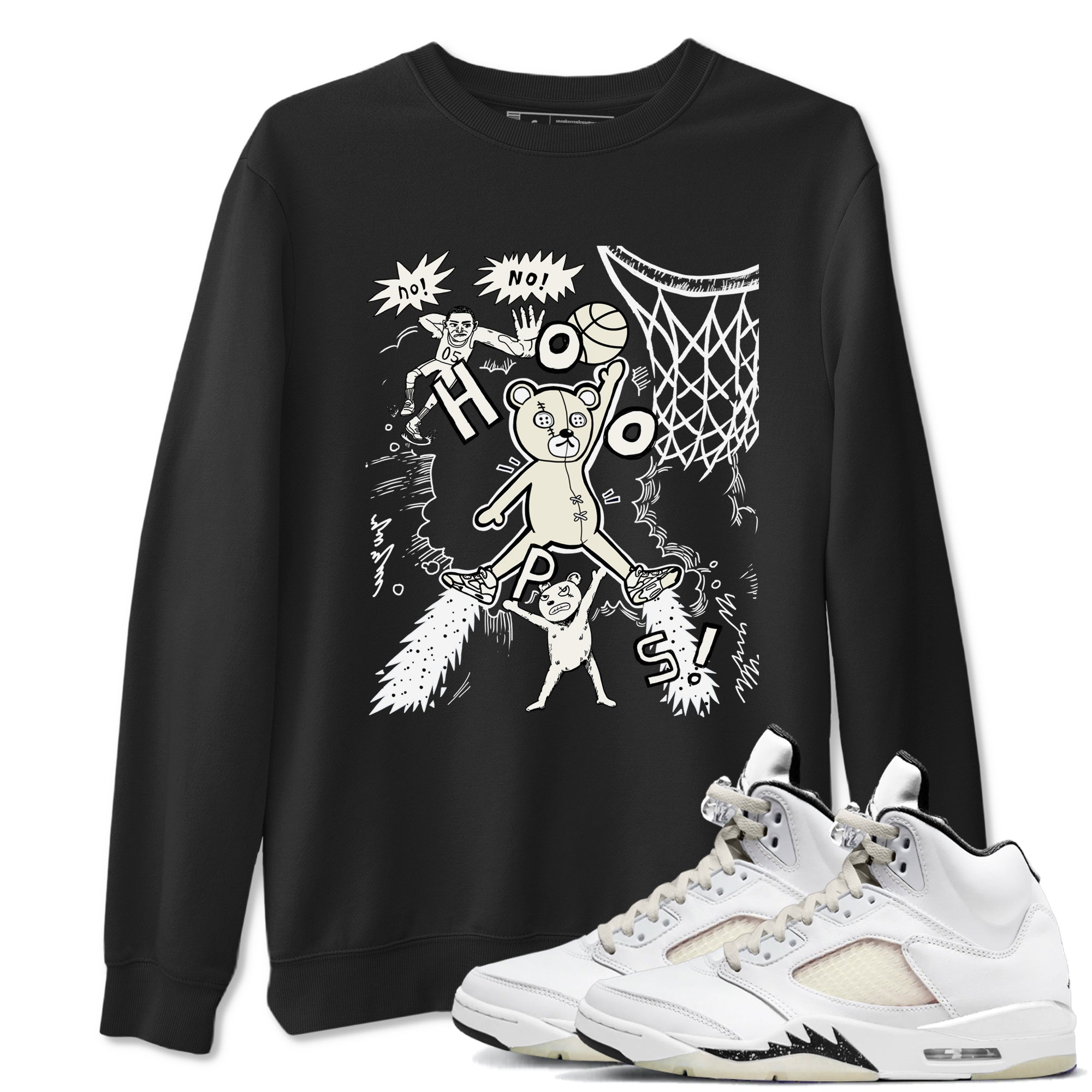 Stop The Bear snkmatch Tees - Air Jordan 5 Sail