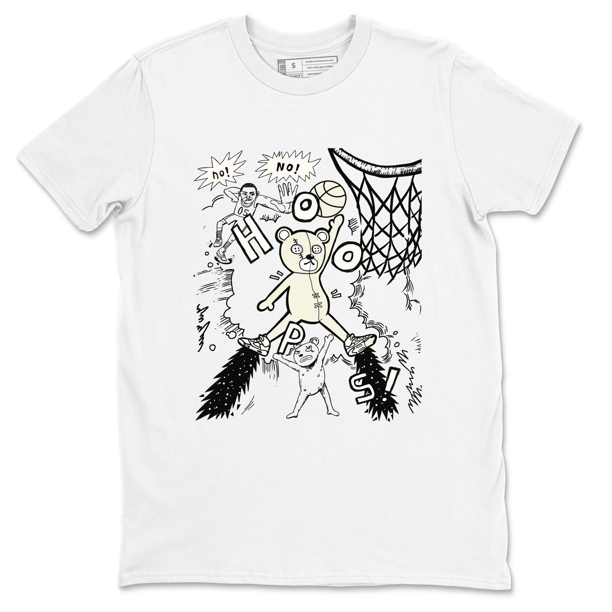 Stop The Bear snkmatch Tees - Air Jordan 5 Sail