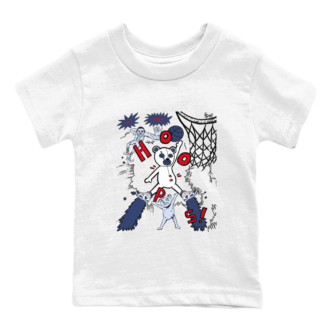Stop The Bear snkmatch Tees Kids - Air Jordan 6 White And Midnight Navy