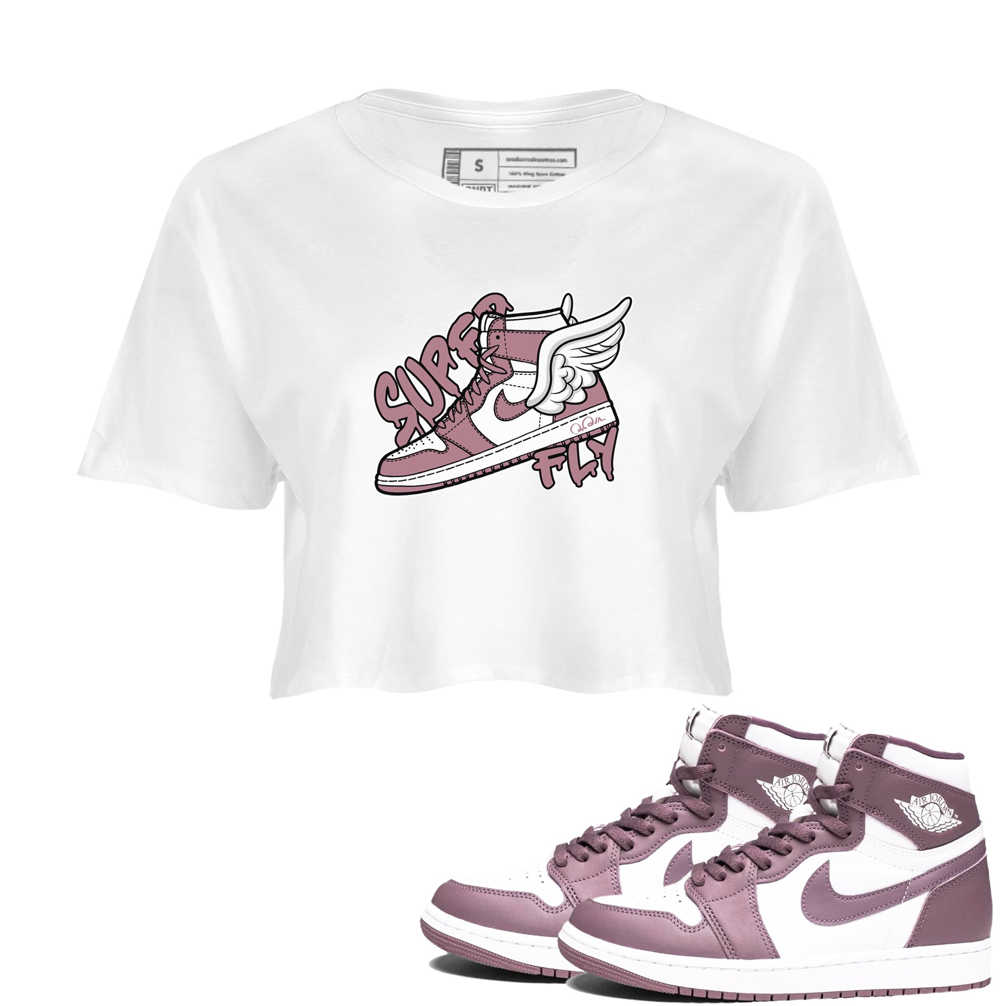 Super Fly snkmatch Women's Top - Air Jordan 1 Mauve