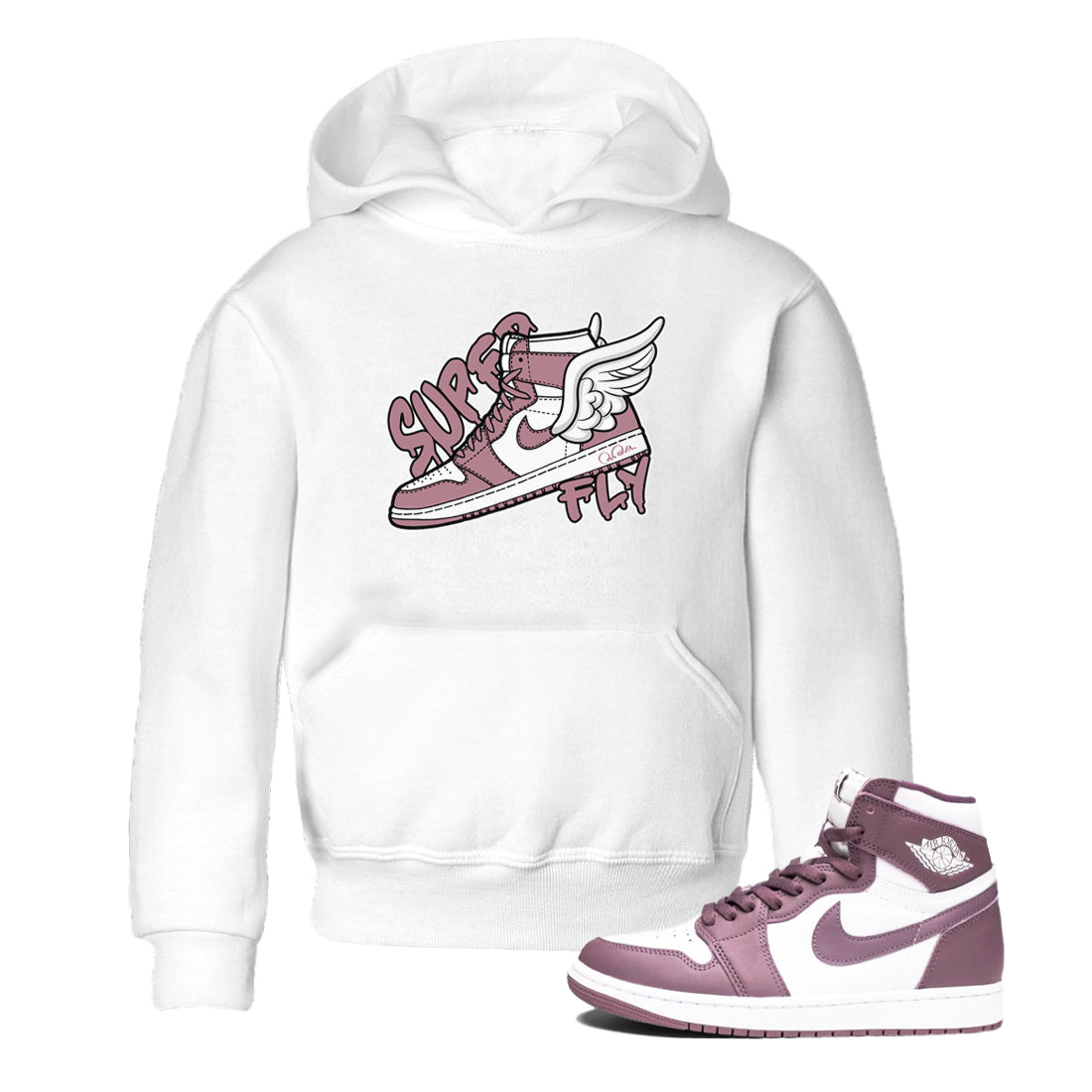 Super Fly snkmatch Tee Kids - Air Jordan 1 Mauve