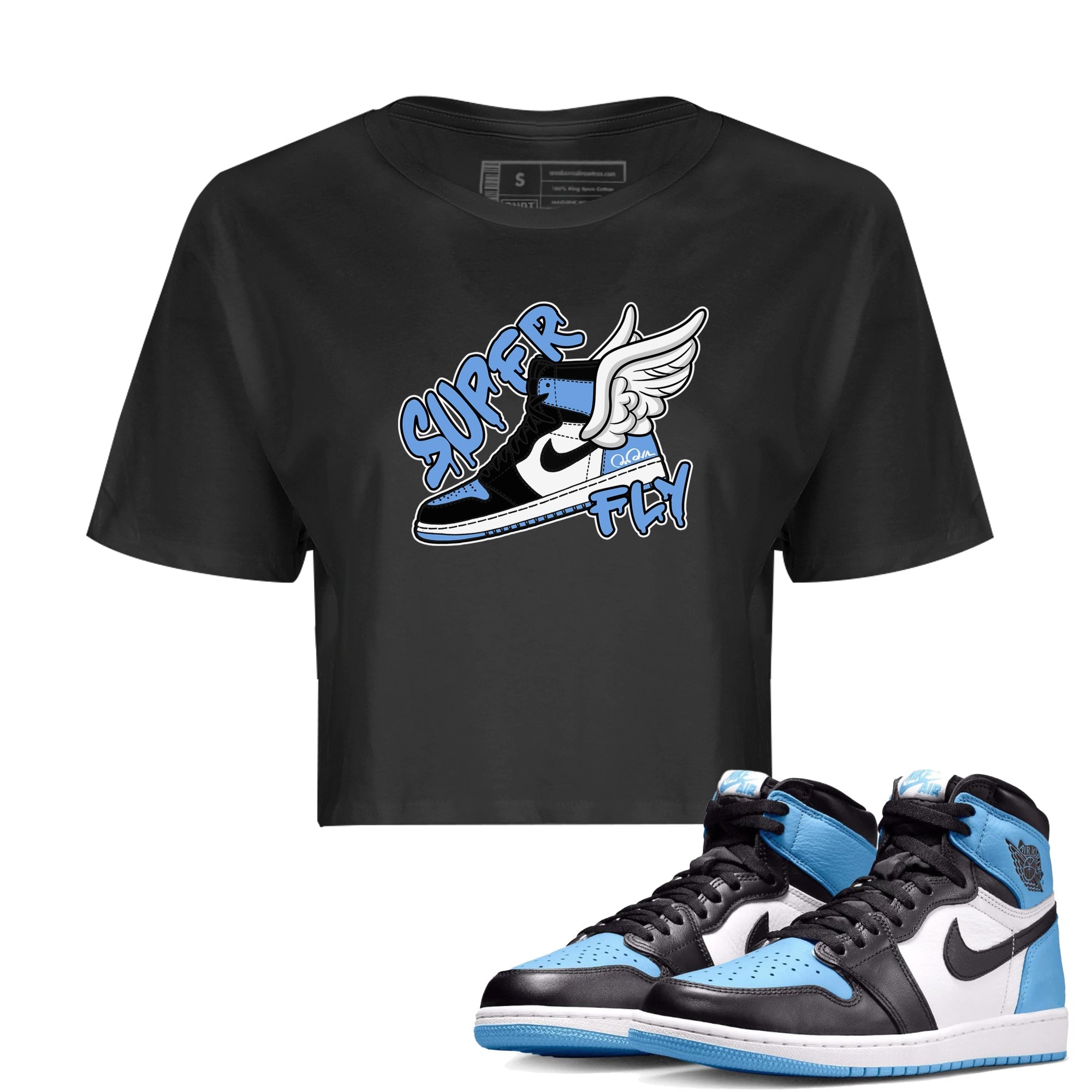 Super Fly Women's Tops - Air Jordan 1 UNC Toe