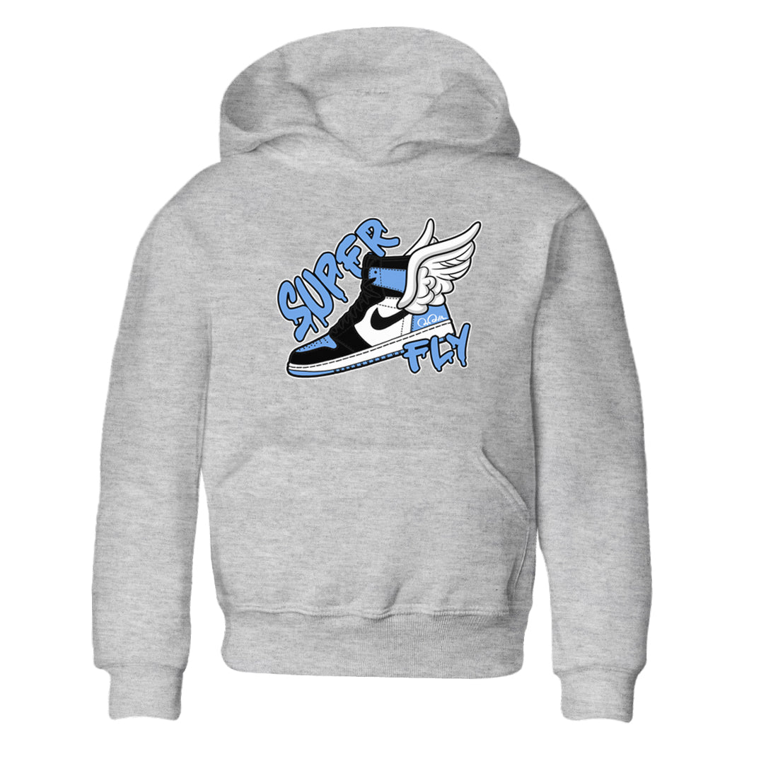 Super Fly Kids Tops - Air Jordan 1 UNC Toe