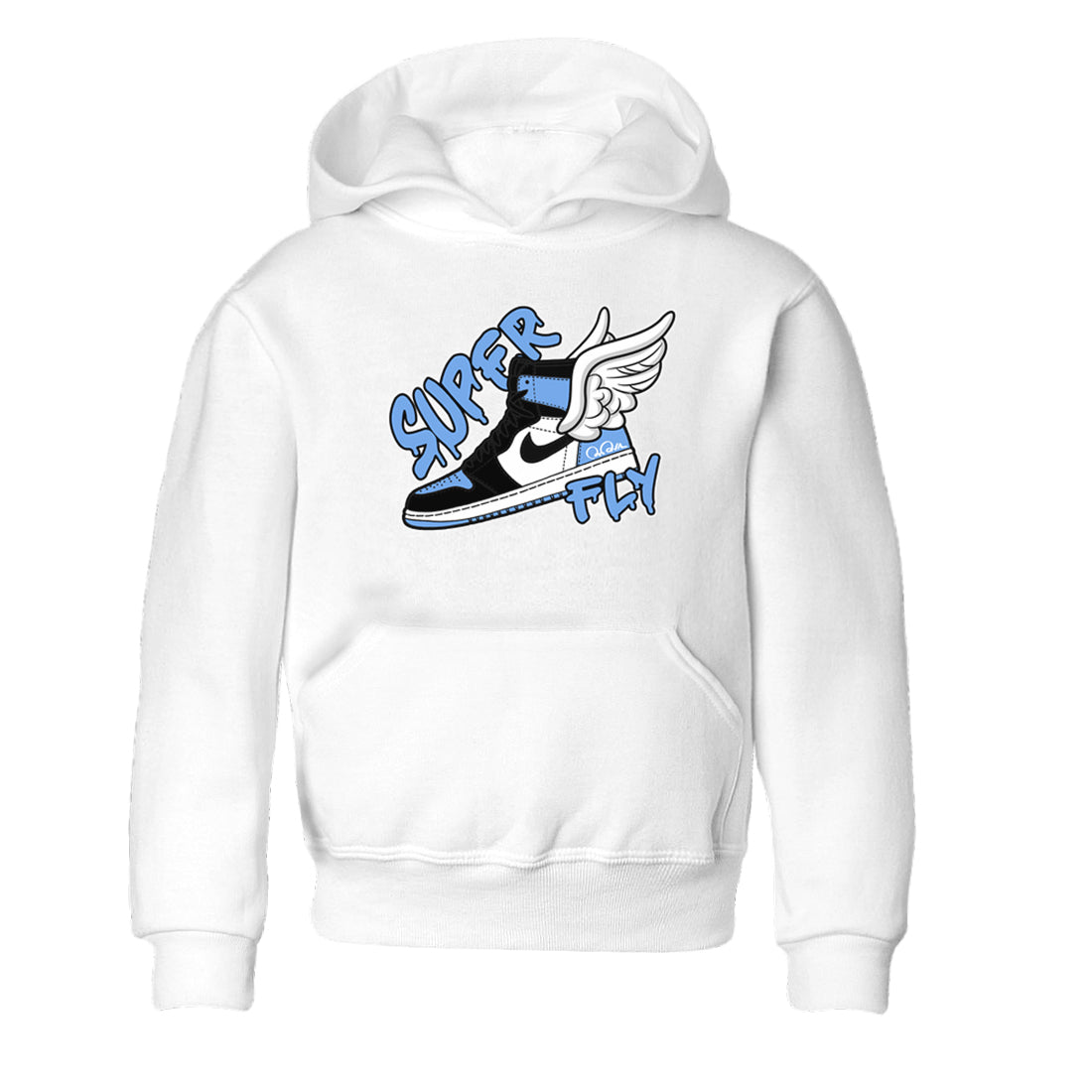 Super Fly Kids Tops - Air Jordan 1 UNC Toe