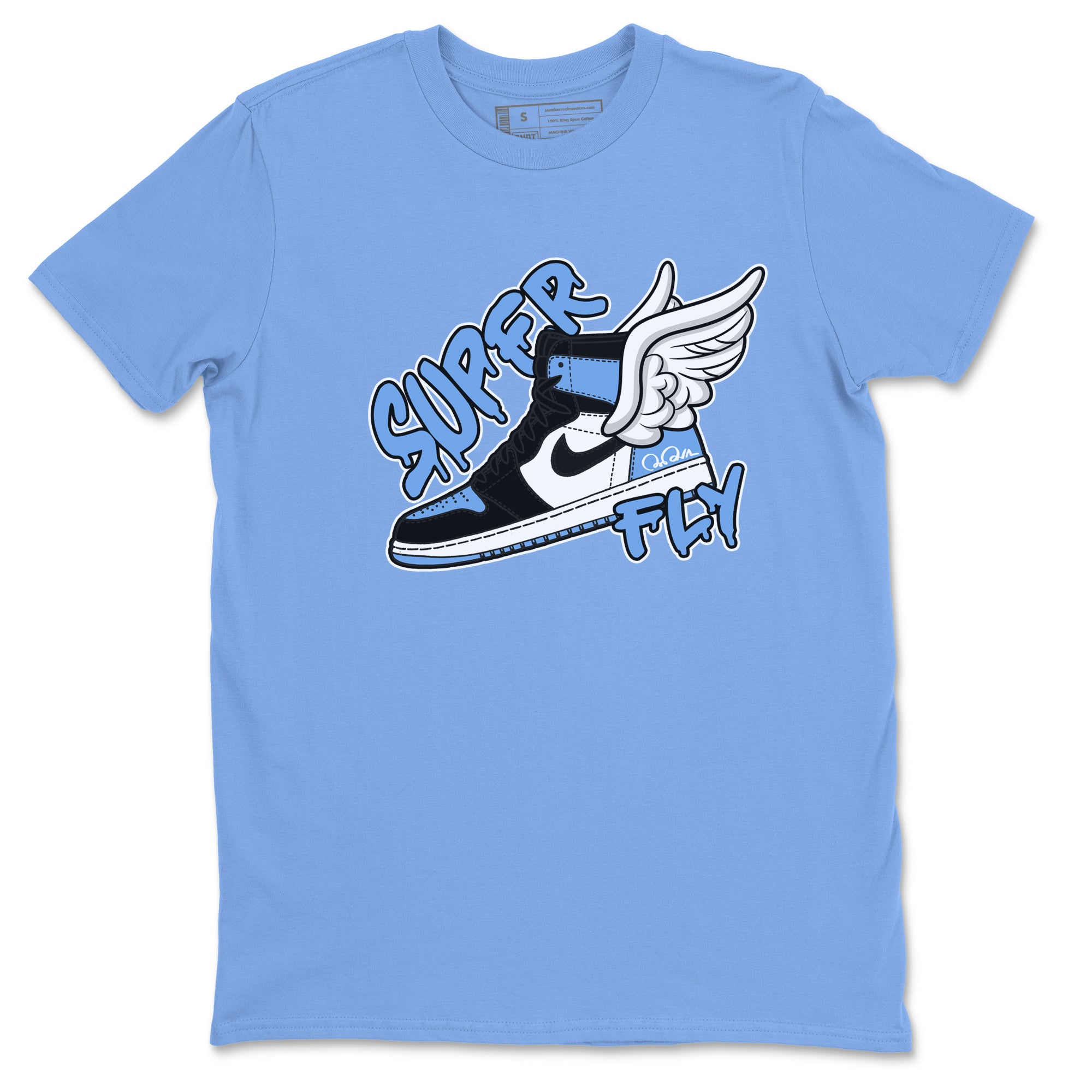 Super Fly Unisex Tops - Air Jordan 1 UNC Toe
