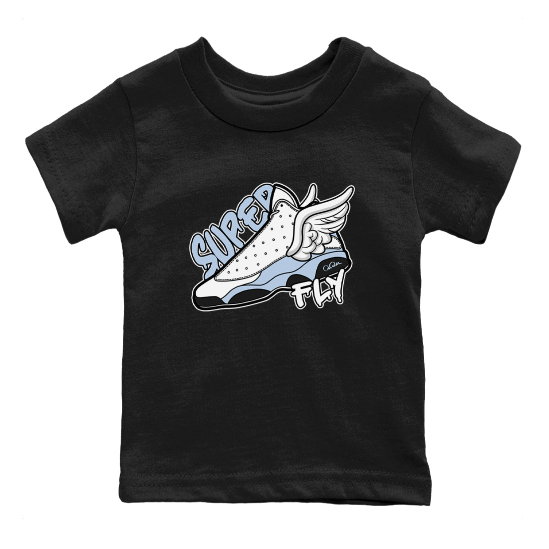 Super Fly snkmatch Tees Kids - Air Jordan 13 Blue Grey