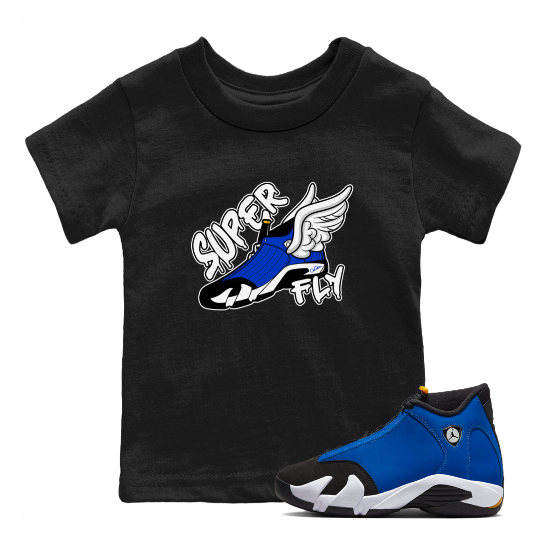 Super Fly Kids Tops - Air Jordan 14 Laney