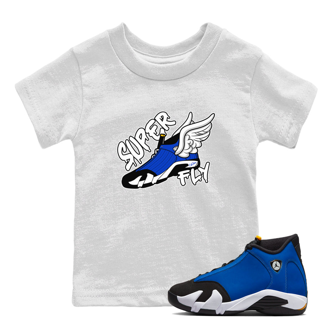 Super Fly Kids Tops - Air Jordan 14 Laney