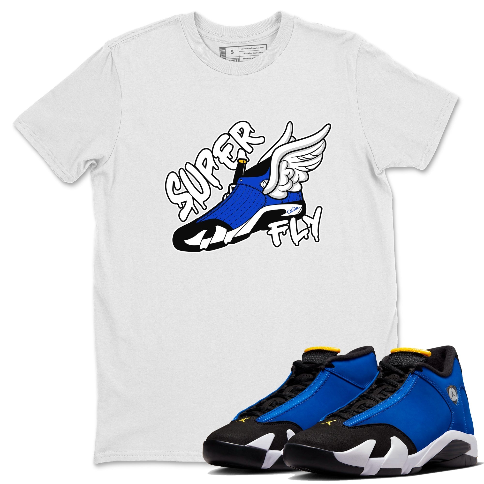 Super Fly Unisex Tops - Air Jordan 14 Laney