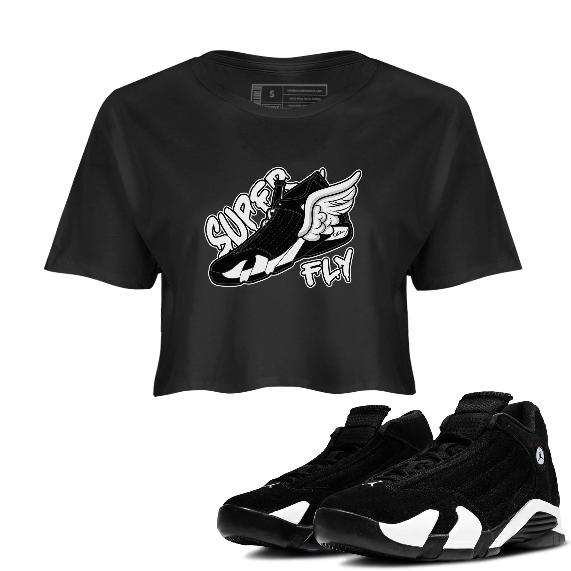 Super Fly snkmatch Women's Top - Air Jordan 14 Panda
