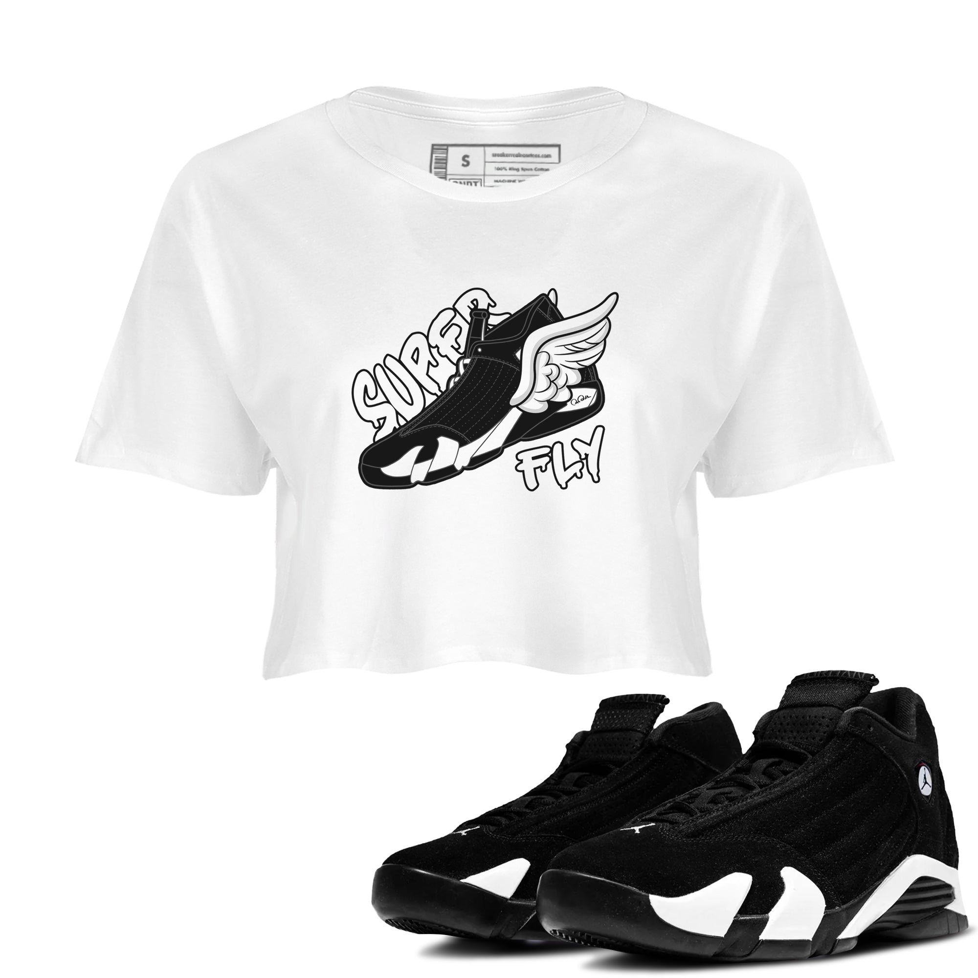 Super Fly snkmatch Women's Top - Air Jordan 14 Panda