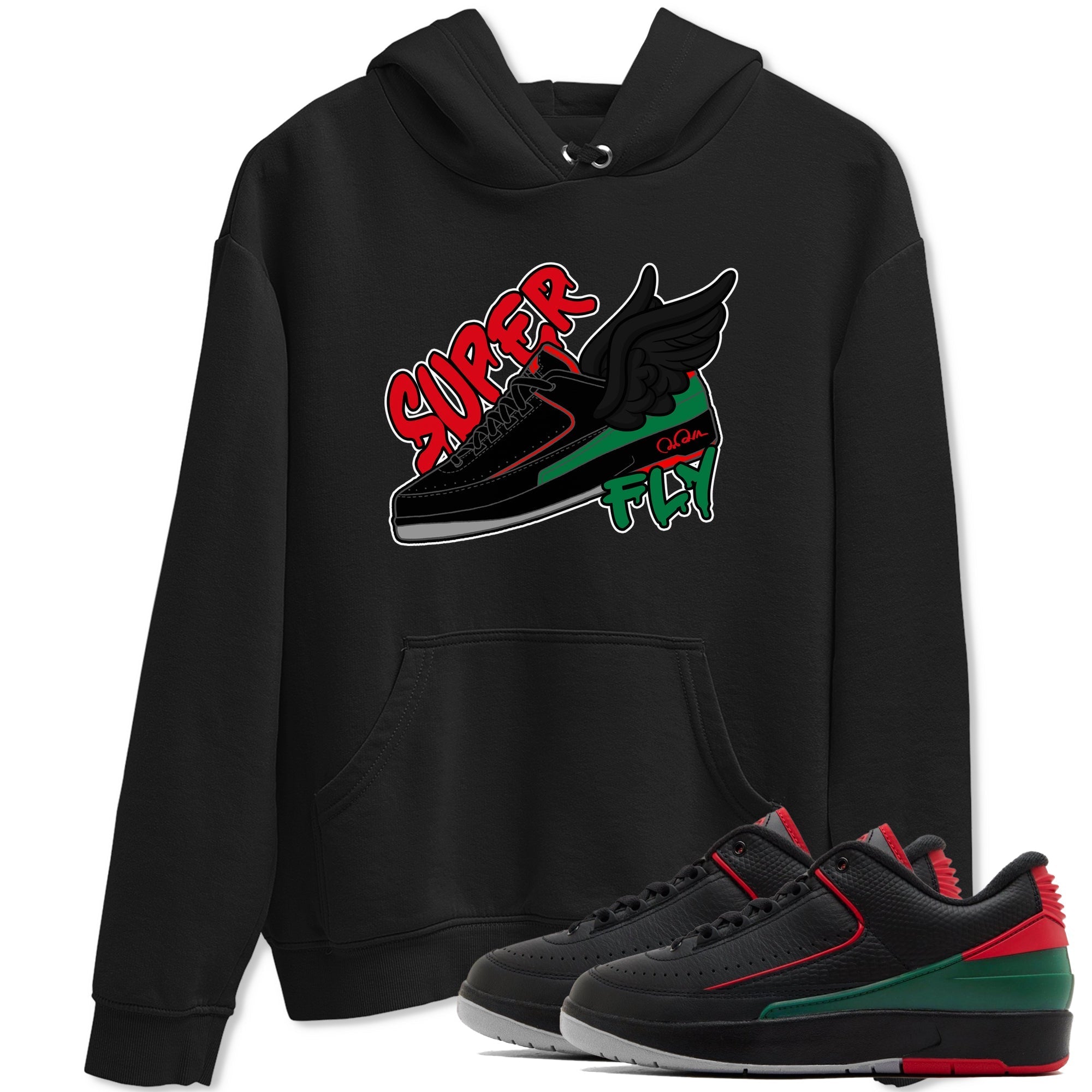 Super Fly snkmatch Tee - Air Jordan 2 Christmas