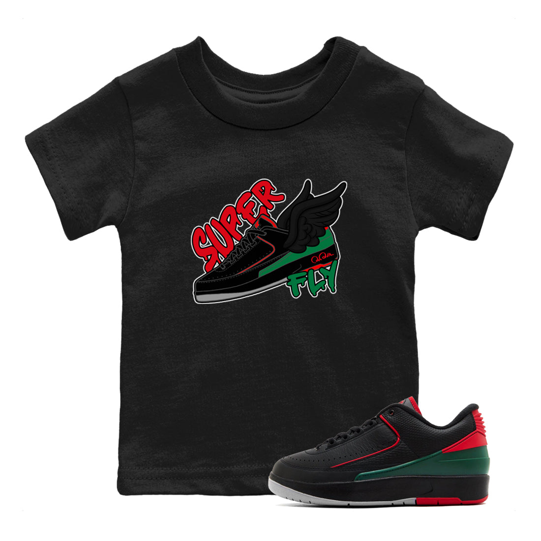 Super Fly snkmatch Tee Kids - Air Jordan 2 Christmas