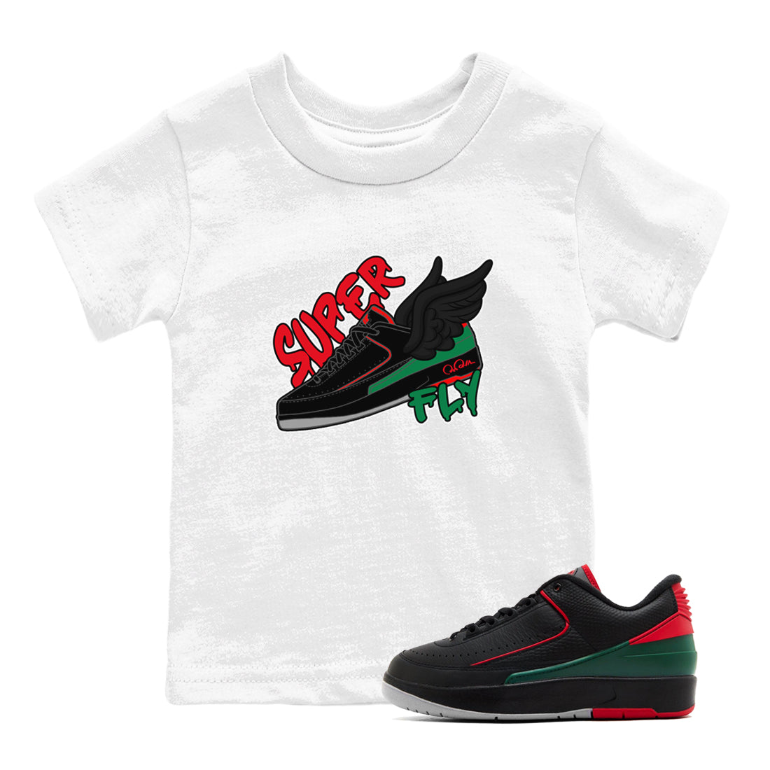 Super Fly snkmatch Tee Kids - Air Jordan 2 Christmas
