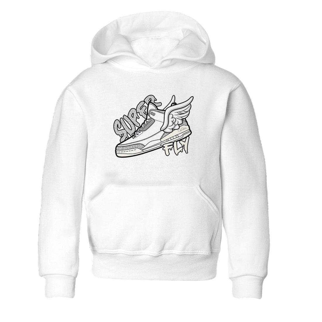 Super Fly snkmatch Tees Kids - Air Jordan 3 Ivory