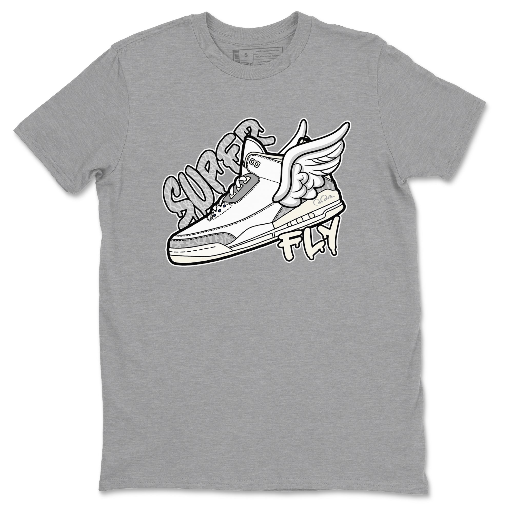 Super Fly snkmatch Tees - Air Jordan 3 Ivory