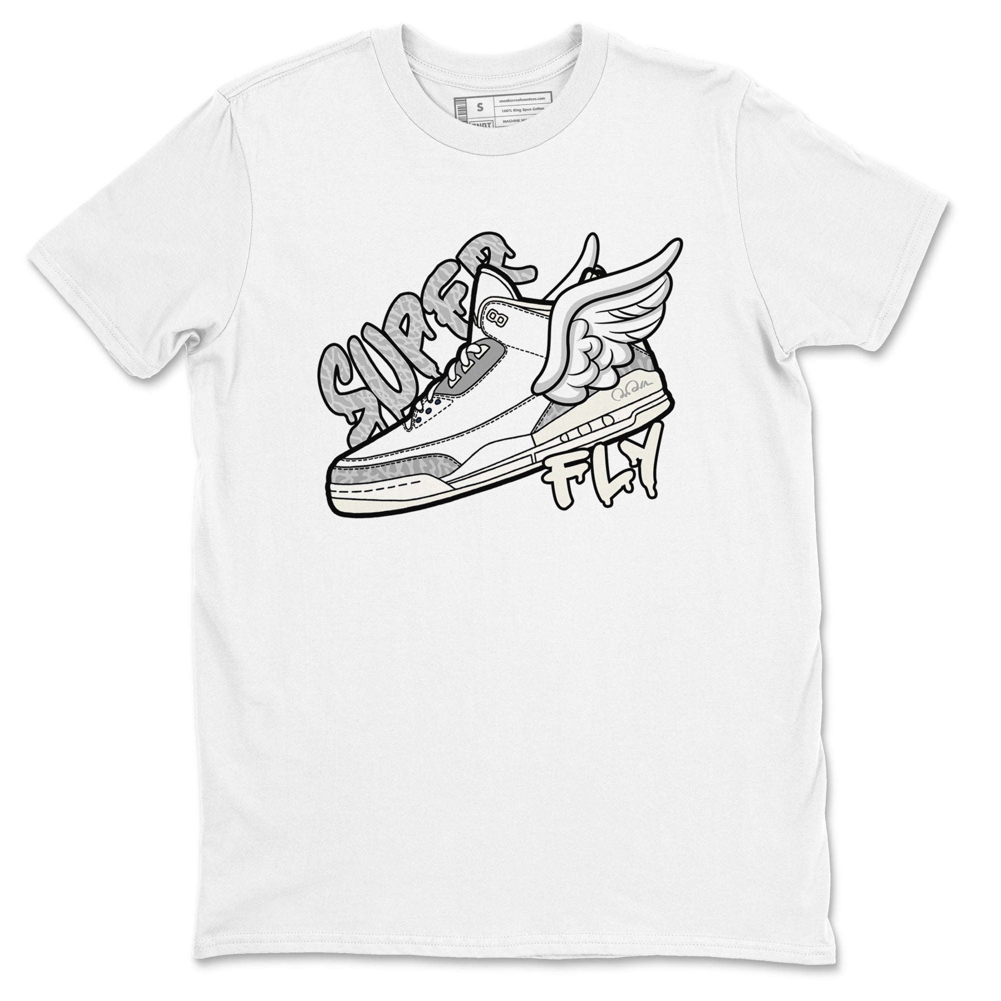 Super Fly snkmatch Tees - Air Jordan 3 Ivory