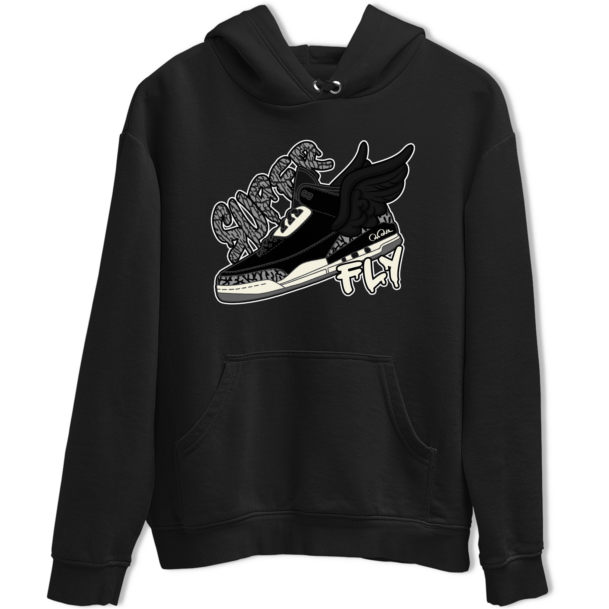 Super Fly snkmatch Tee - Air Jordan 3 Off Noir