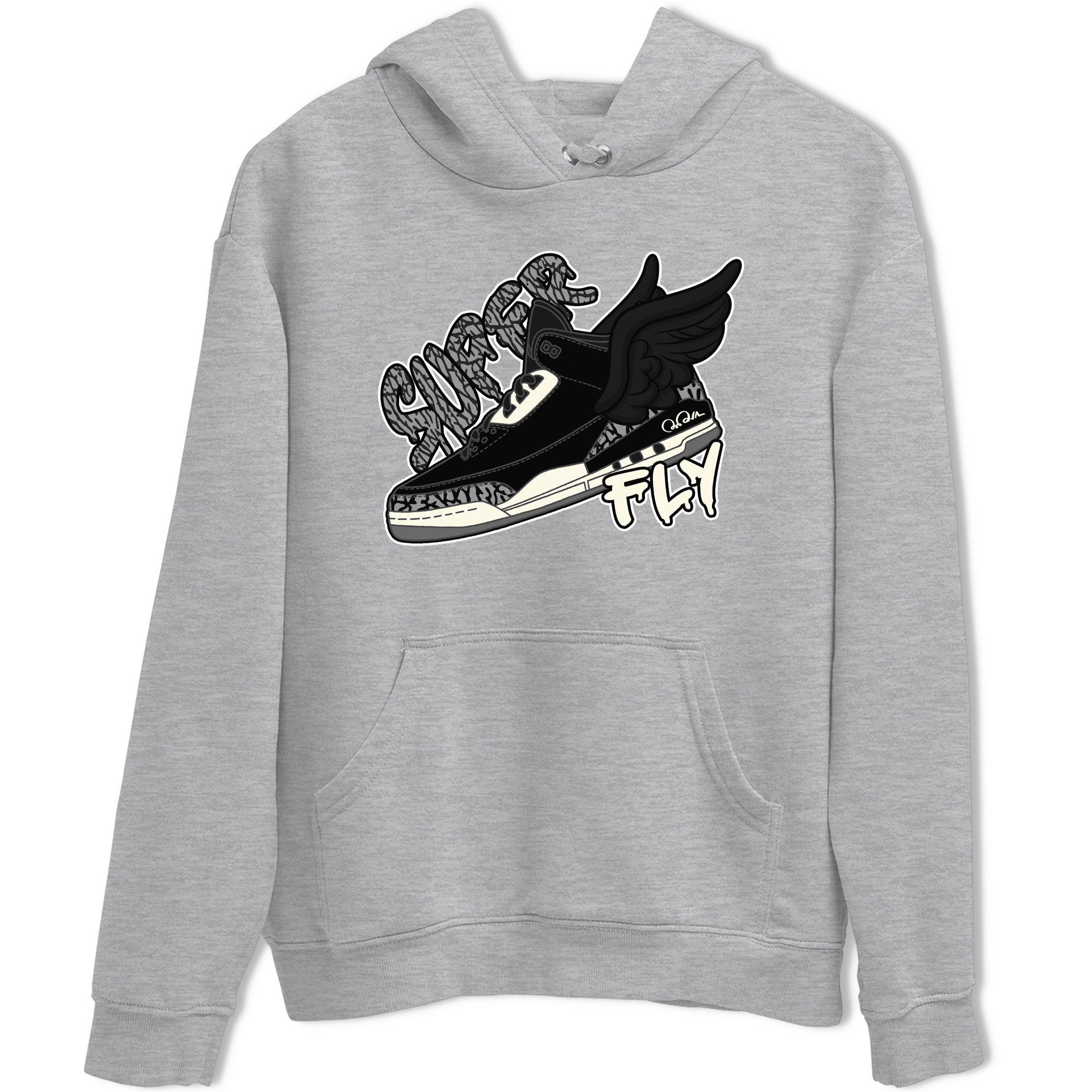 Super Fly snkmatch Tee - Air Jordan 3 Off Noir
