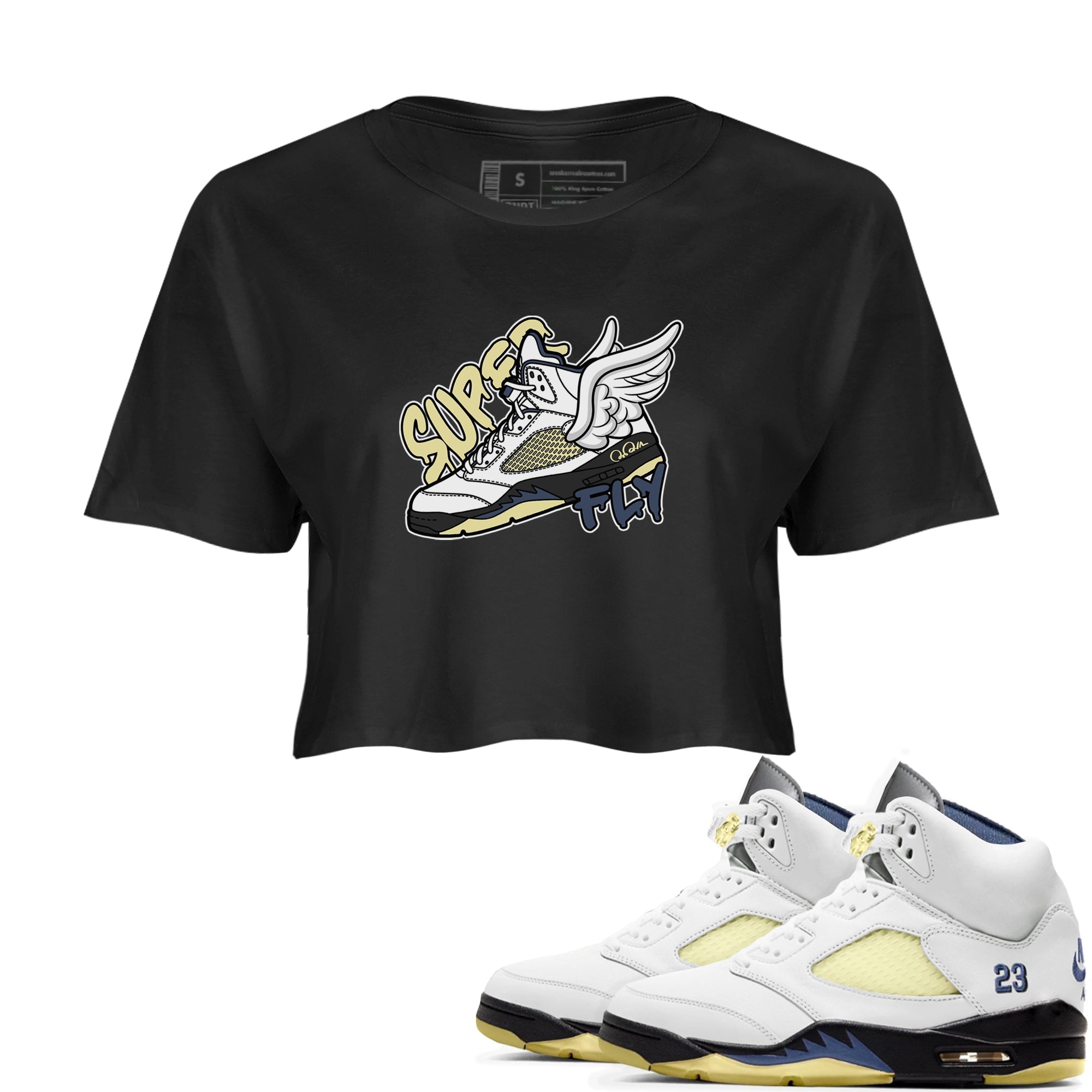 Super Fly snkmatch Women's Top - Air Jordan 5 A Ma Maniere x Photon Dust