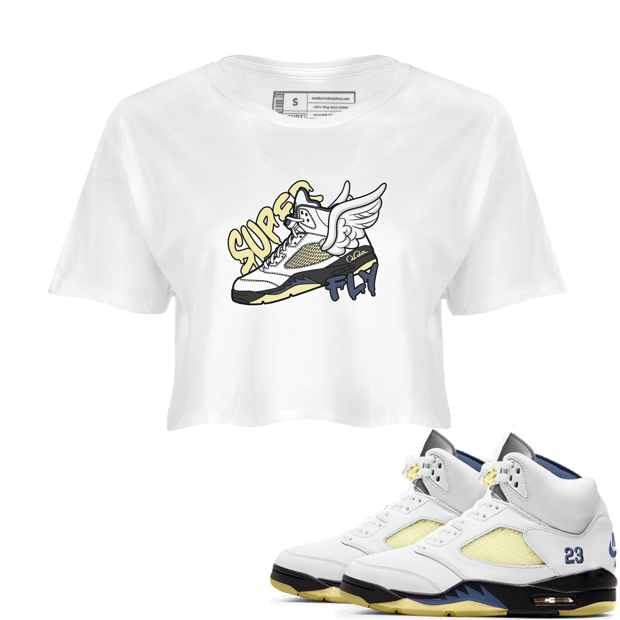 Super Fly snkmatch Women's Top - Air Jordan 5 A Ma Maniere x Photon Dust