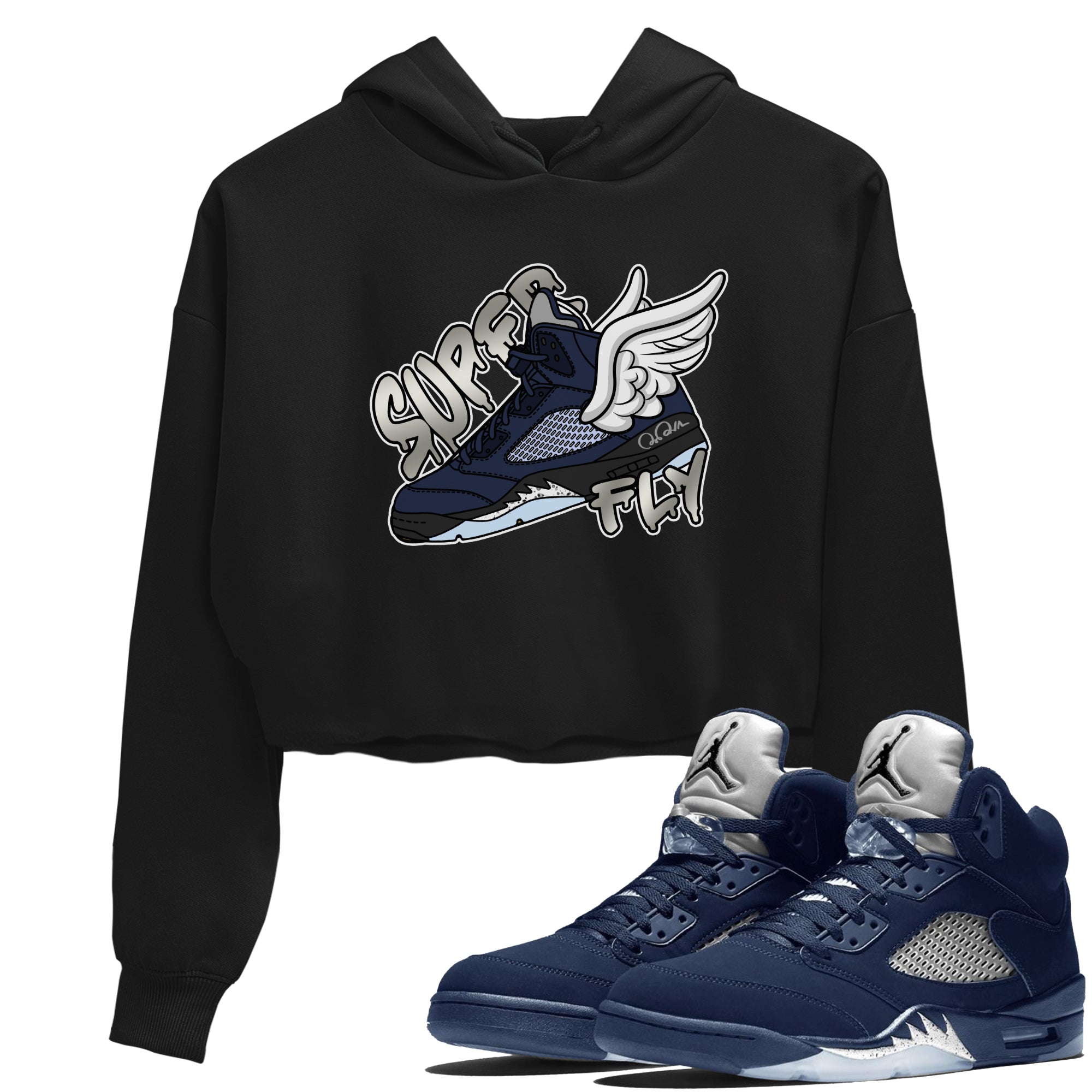 Super Fly Women's Tops - Air Jordan 5 Georgetown