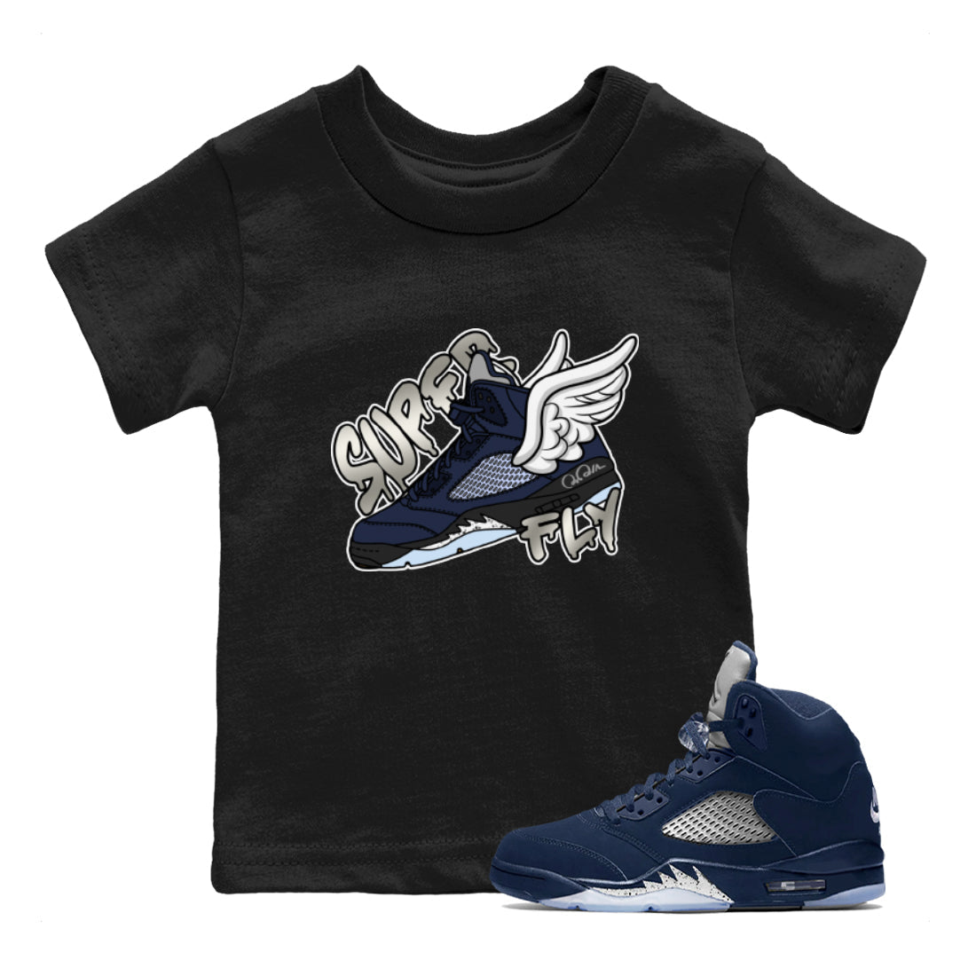 Super Fly Kids Tops - Air Jordan 5 Georgetown