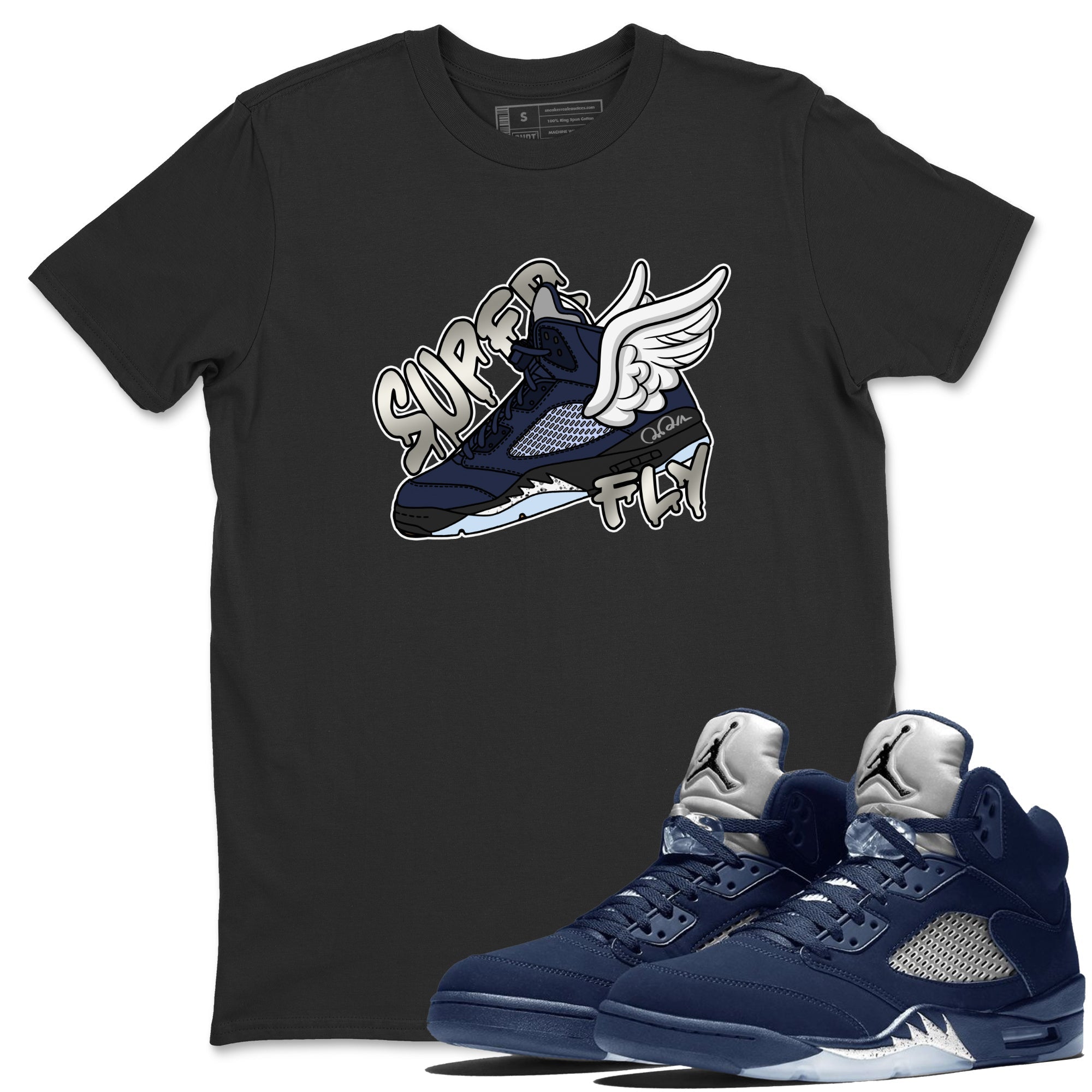 Super Fly Unisex Tops - Air Jordan 5 Georgetown