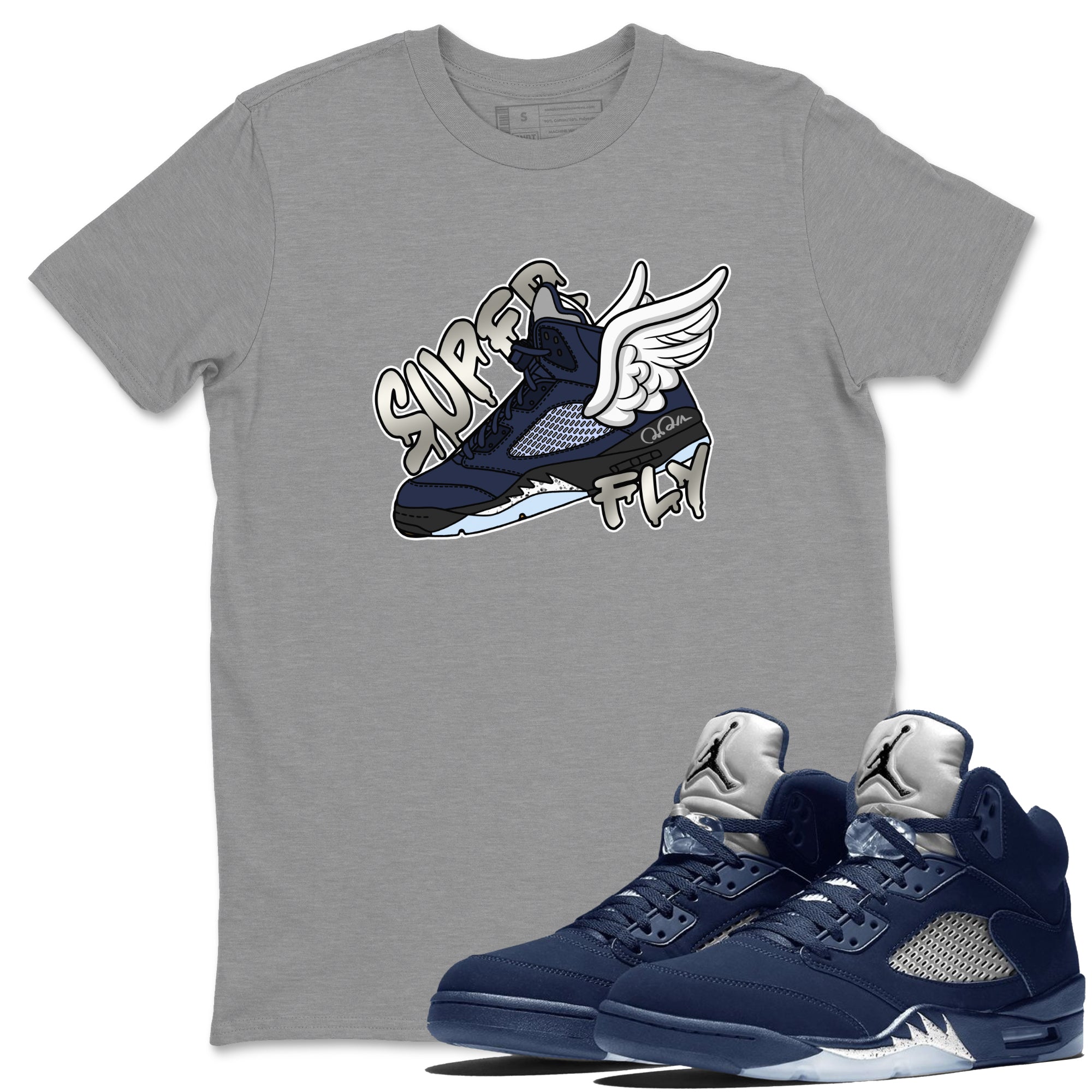 Super Fly Unisex Tops - Air Jordan 5 Georgetown