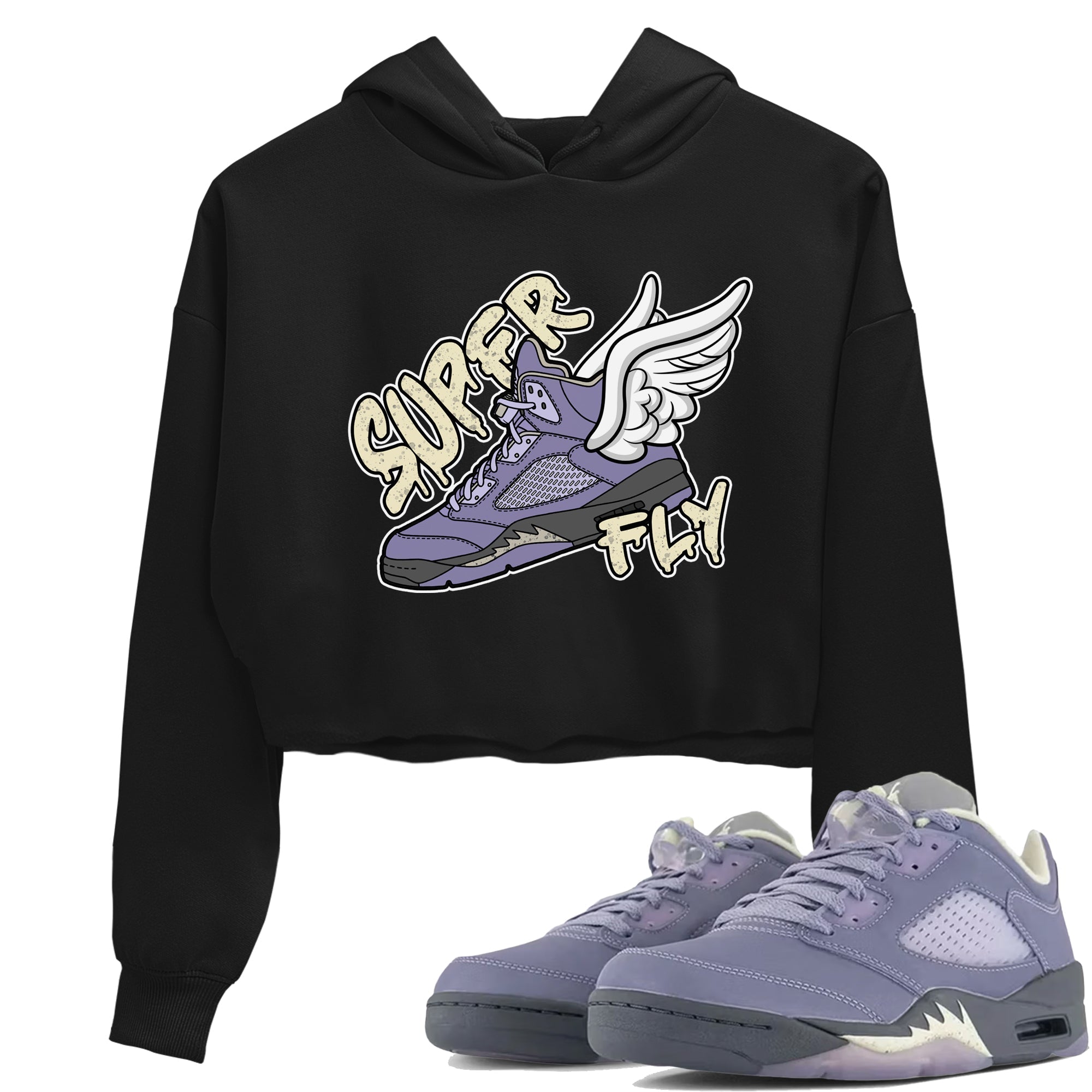 Super Fly Women's Tops - Air Jordan 5 Indigo Haze