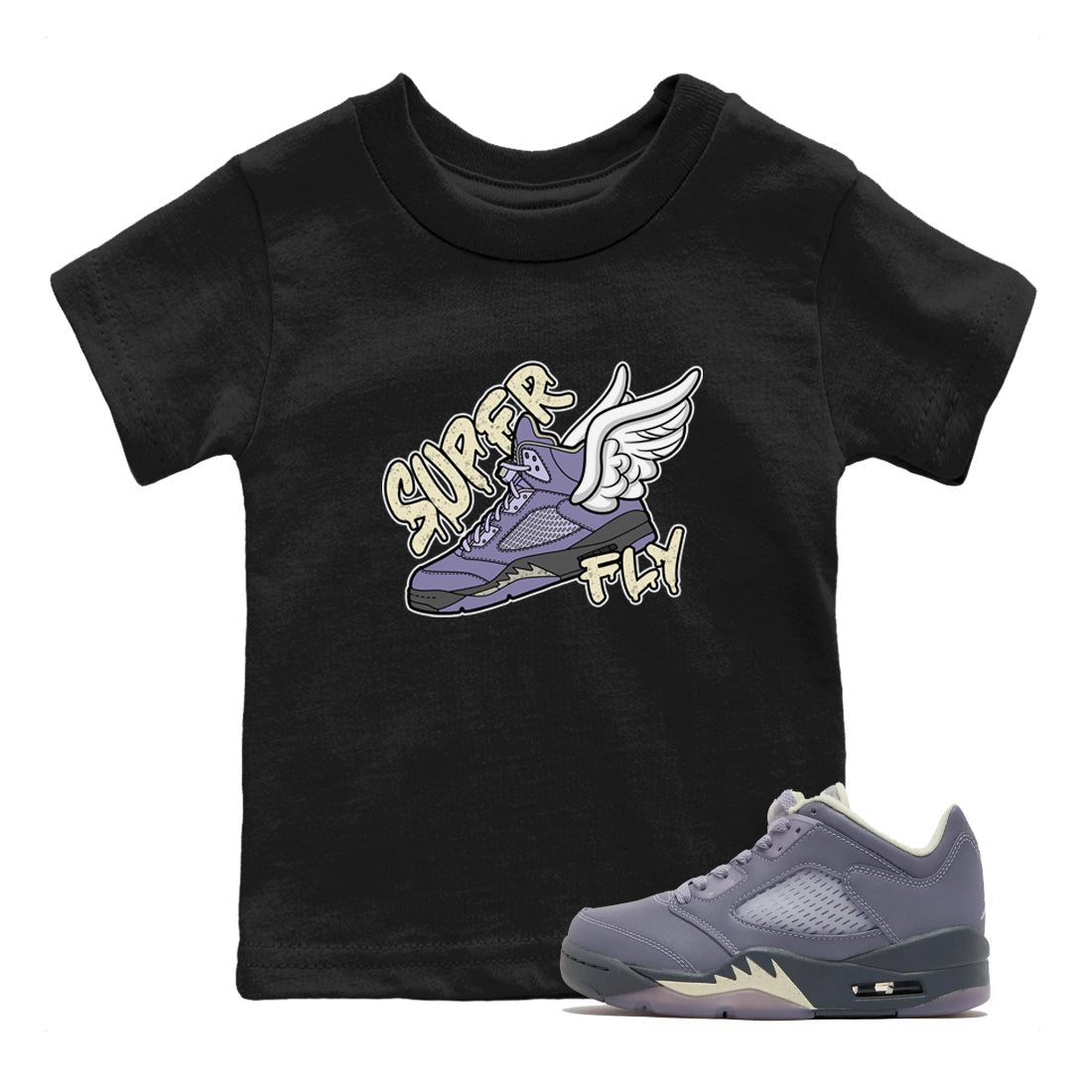Super Fly Kids Tops - Air Jordan 5 Indigo Haze