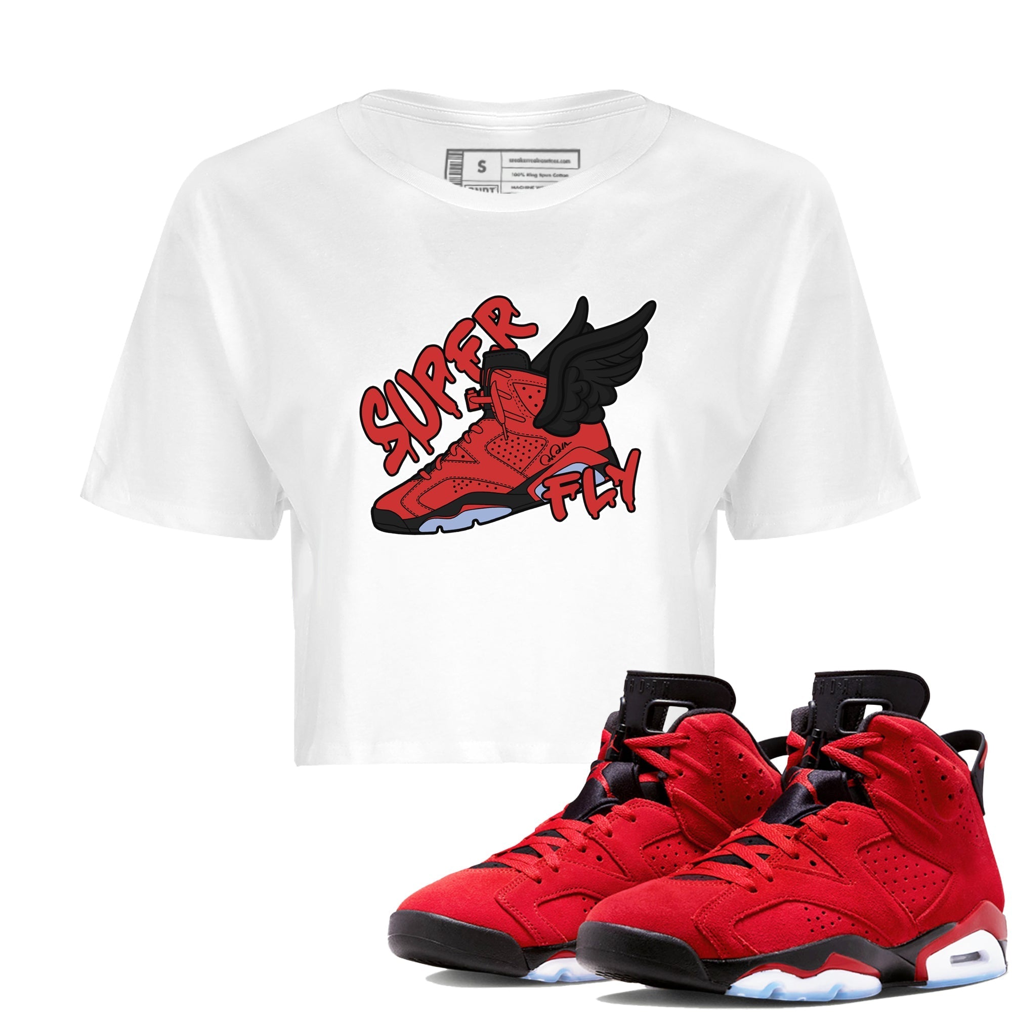 Super Fly Women's Tops - Air Jordan 6 Toro Bravo
