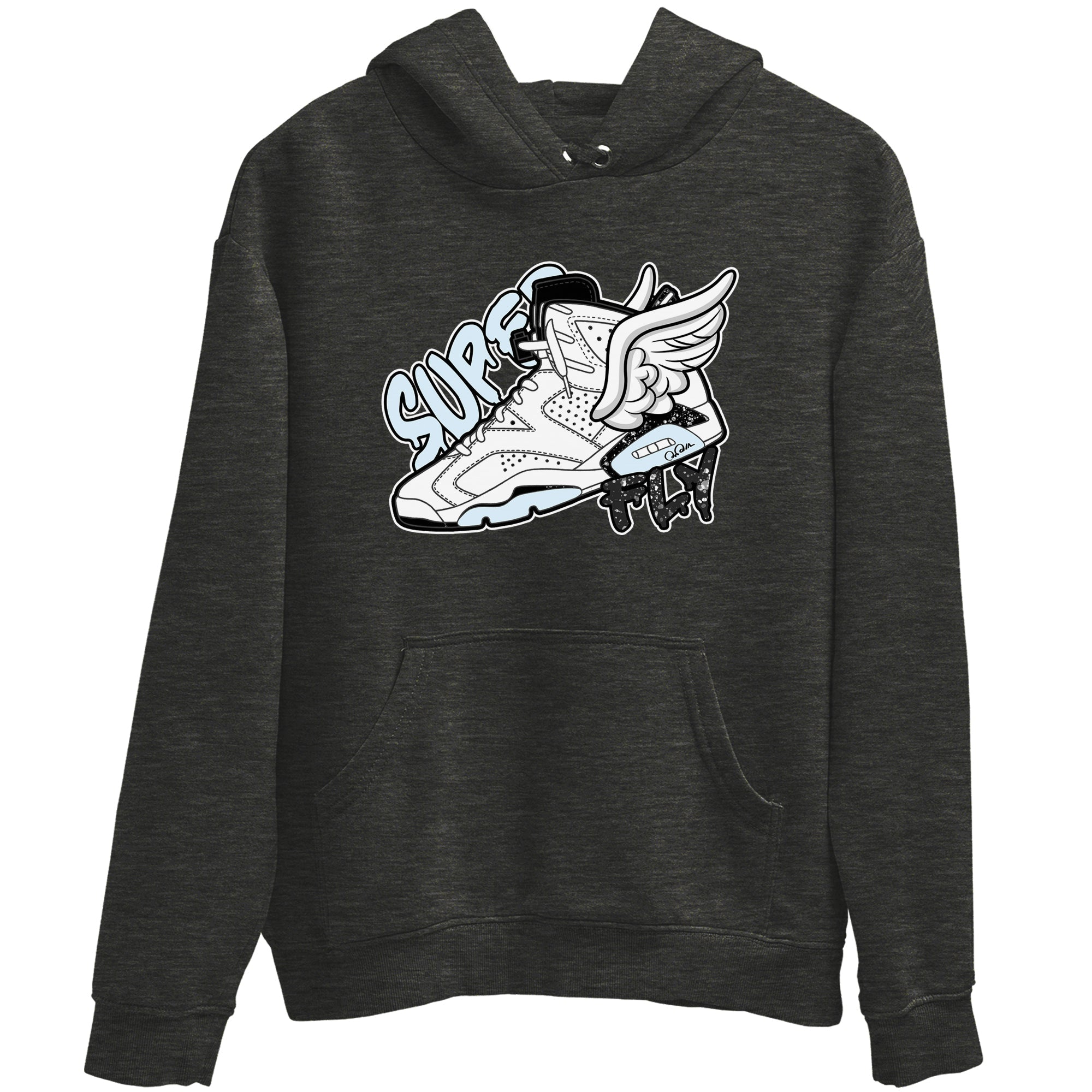 Super Fly snkmatch Tees - Air Jordan 6 White Black