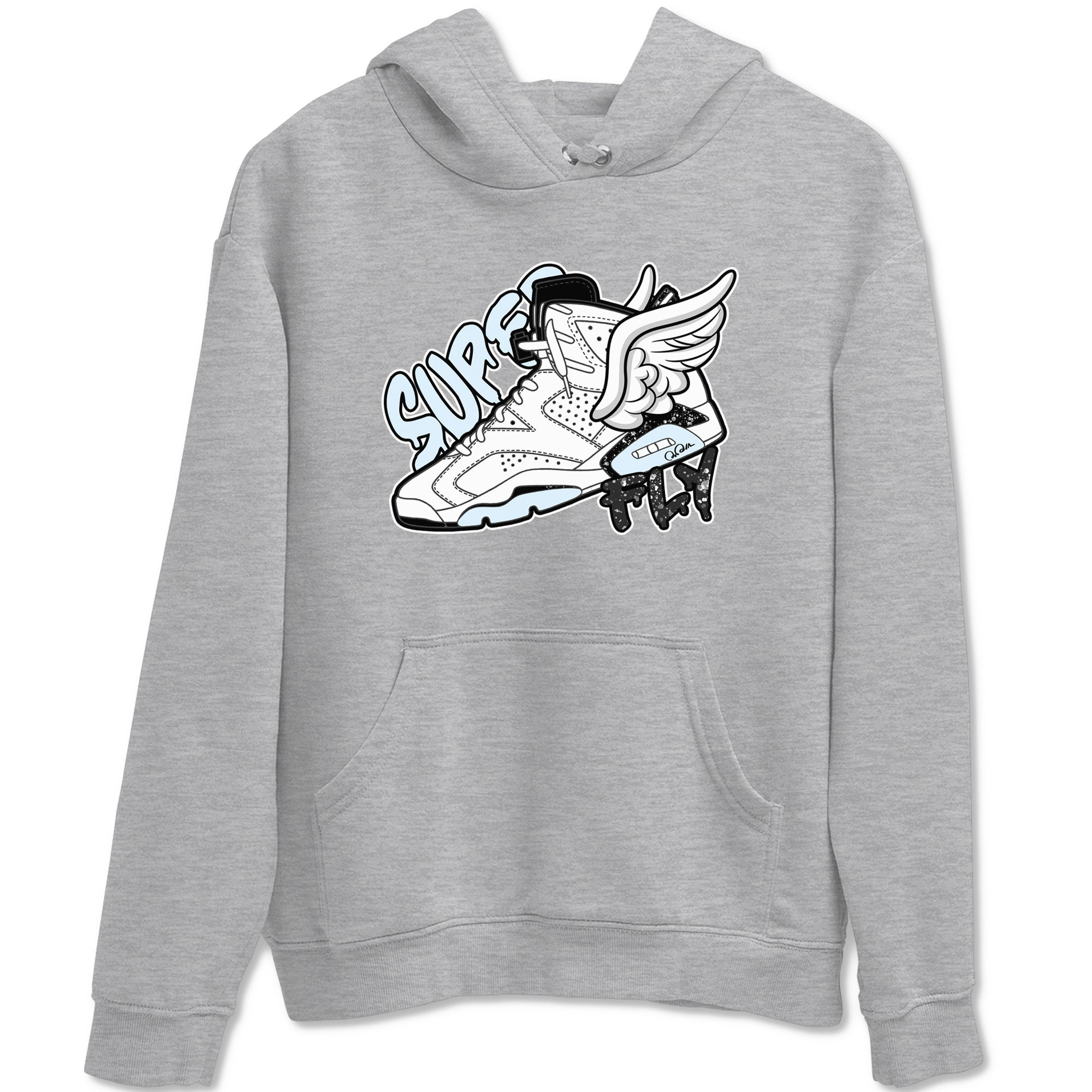 Super Fly snkmatch Tees - Air Jordan 6 White Black
