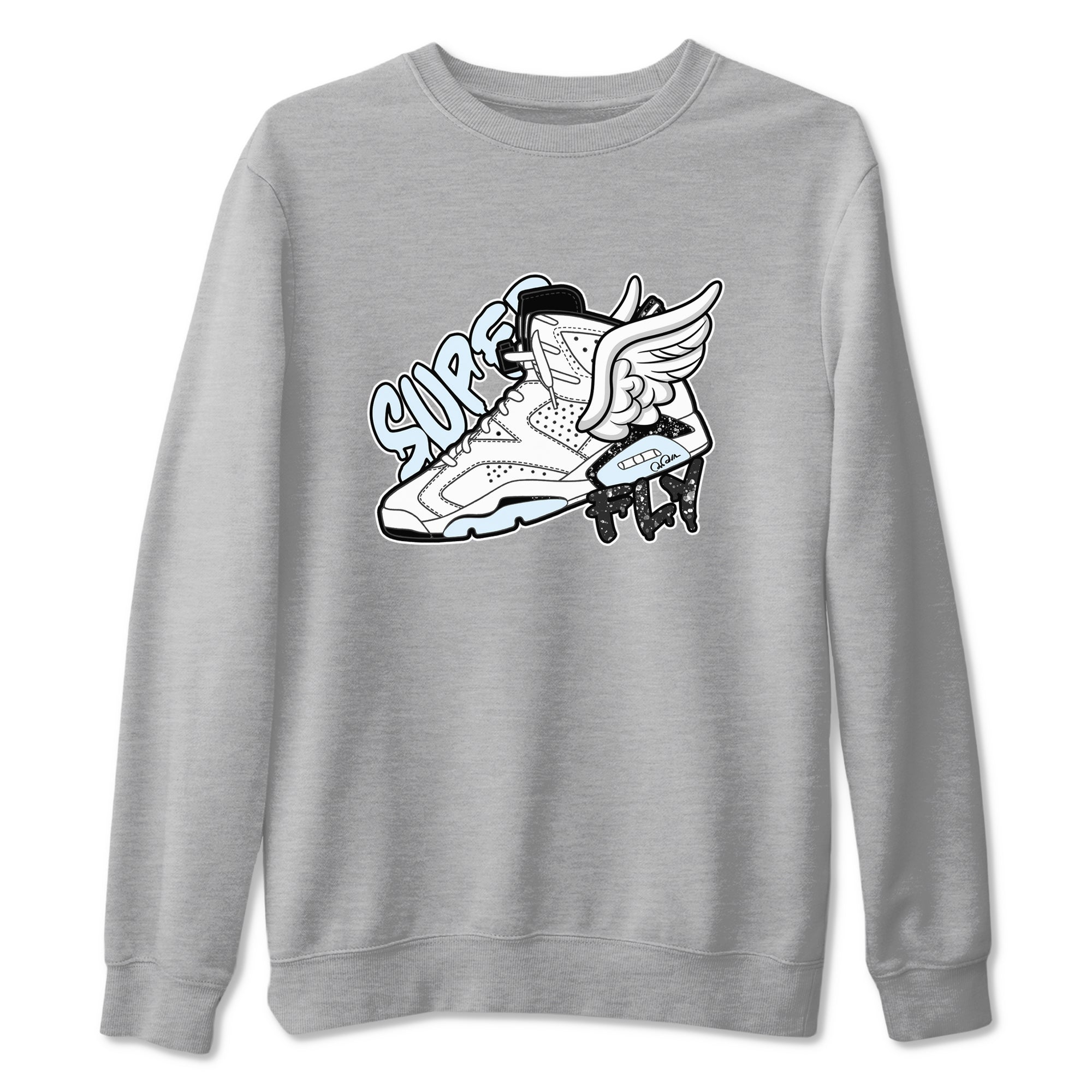 Super Fly snkmatch Tees - Air Jordan 6 White Black