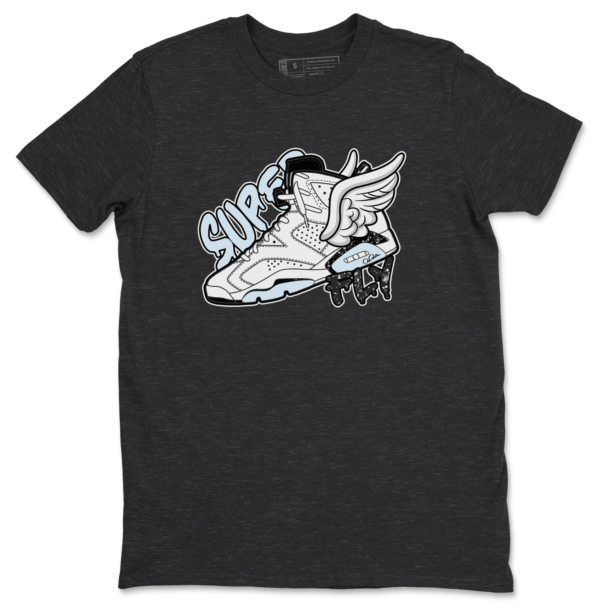 Super Fly snkmatch Tees - Air Jordan 6 White Black