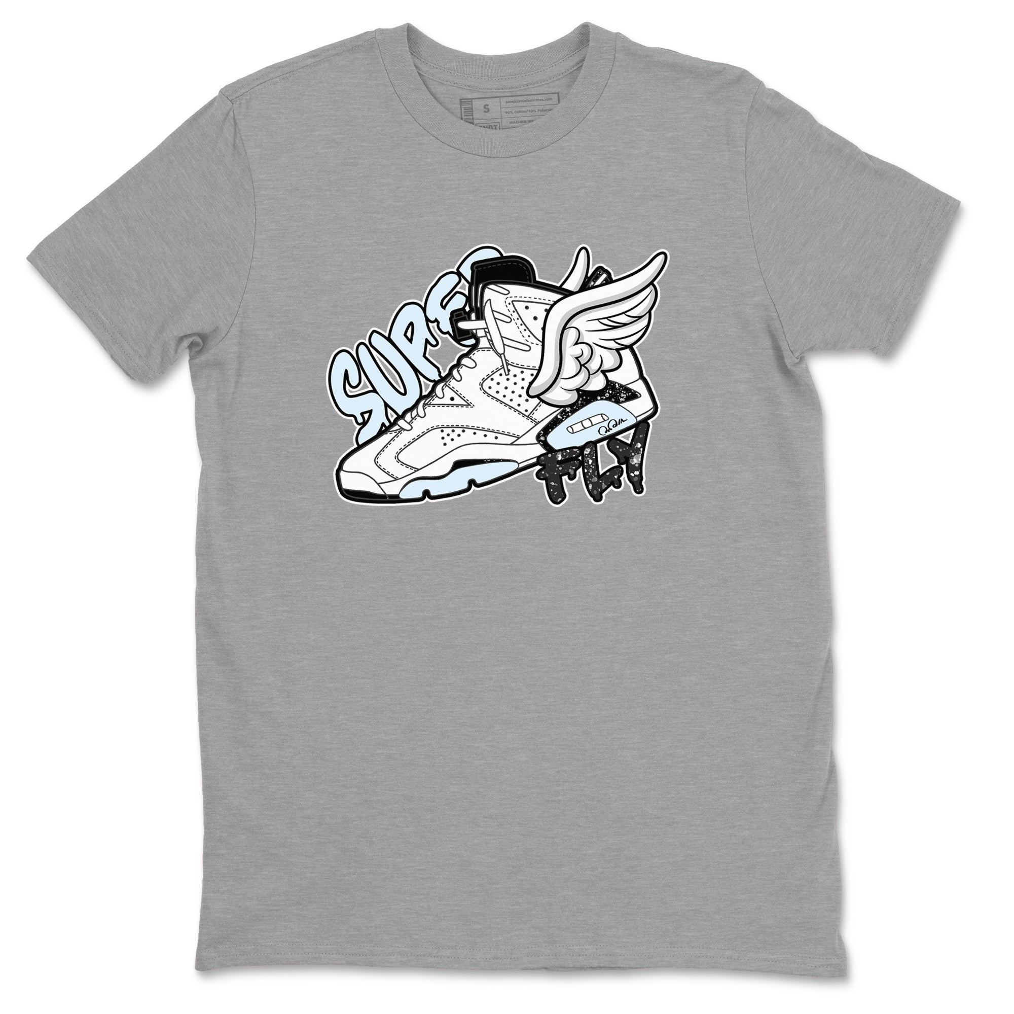 Super Fly snkmatch Tees - Air Jordan 6 White Black
