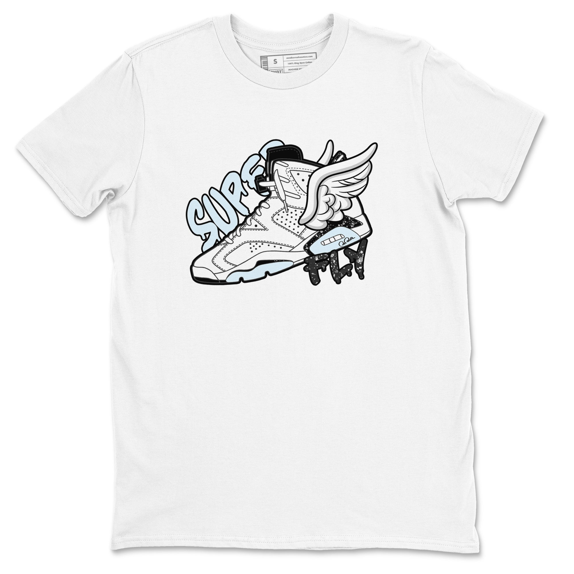 Super Fly snkmatch Tees - Air Jordan 6 White Black